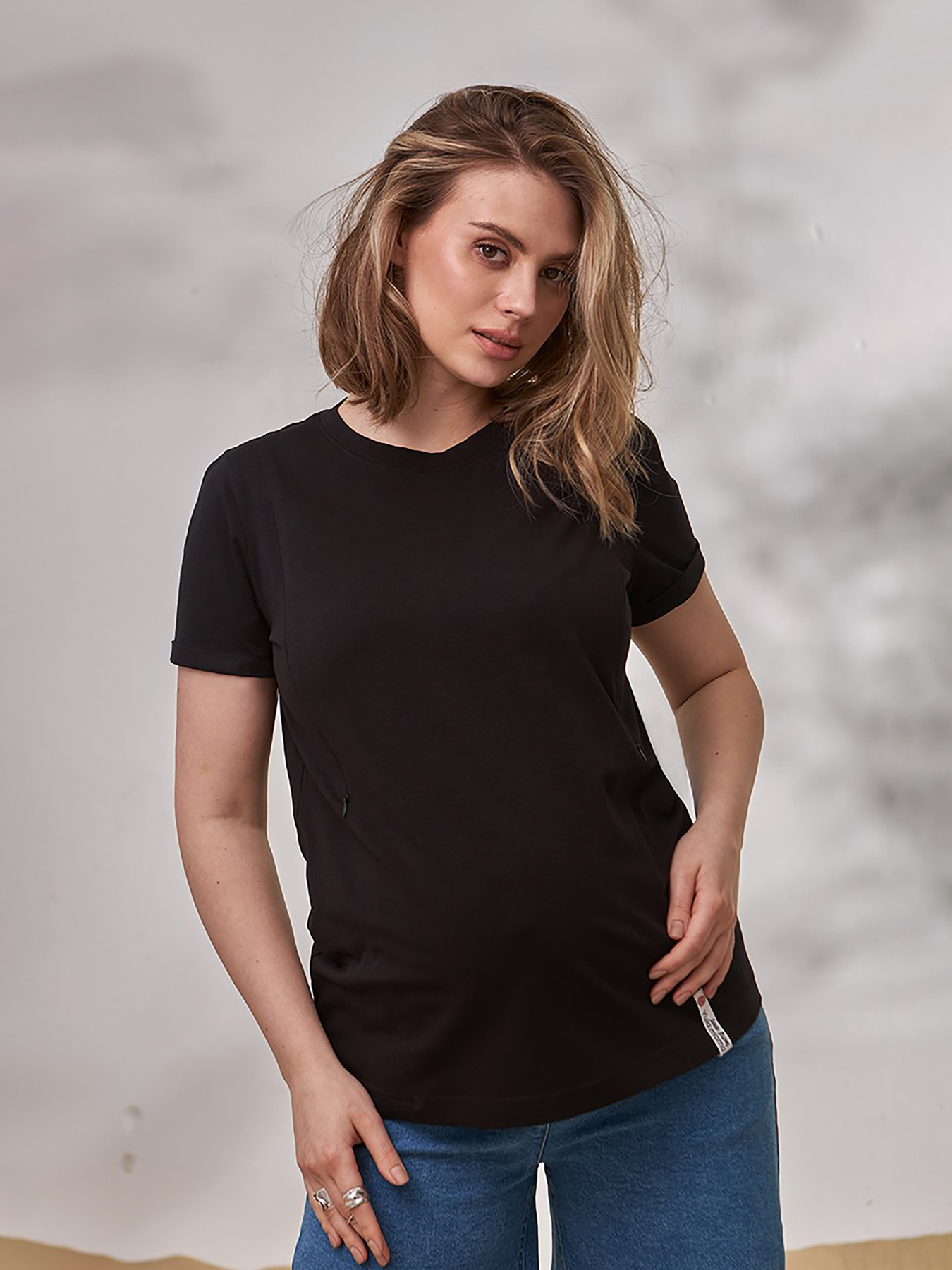 Футболка Yula mama Una модель UnaNR-24.051BlackYLMMTSH Фото