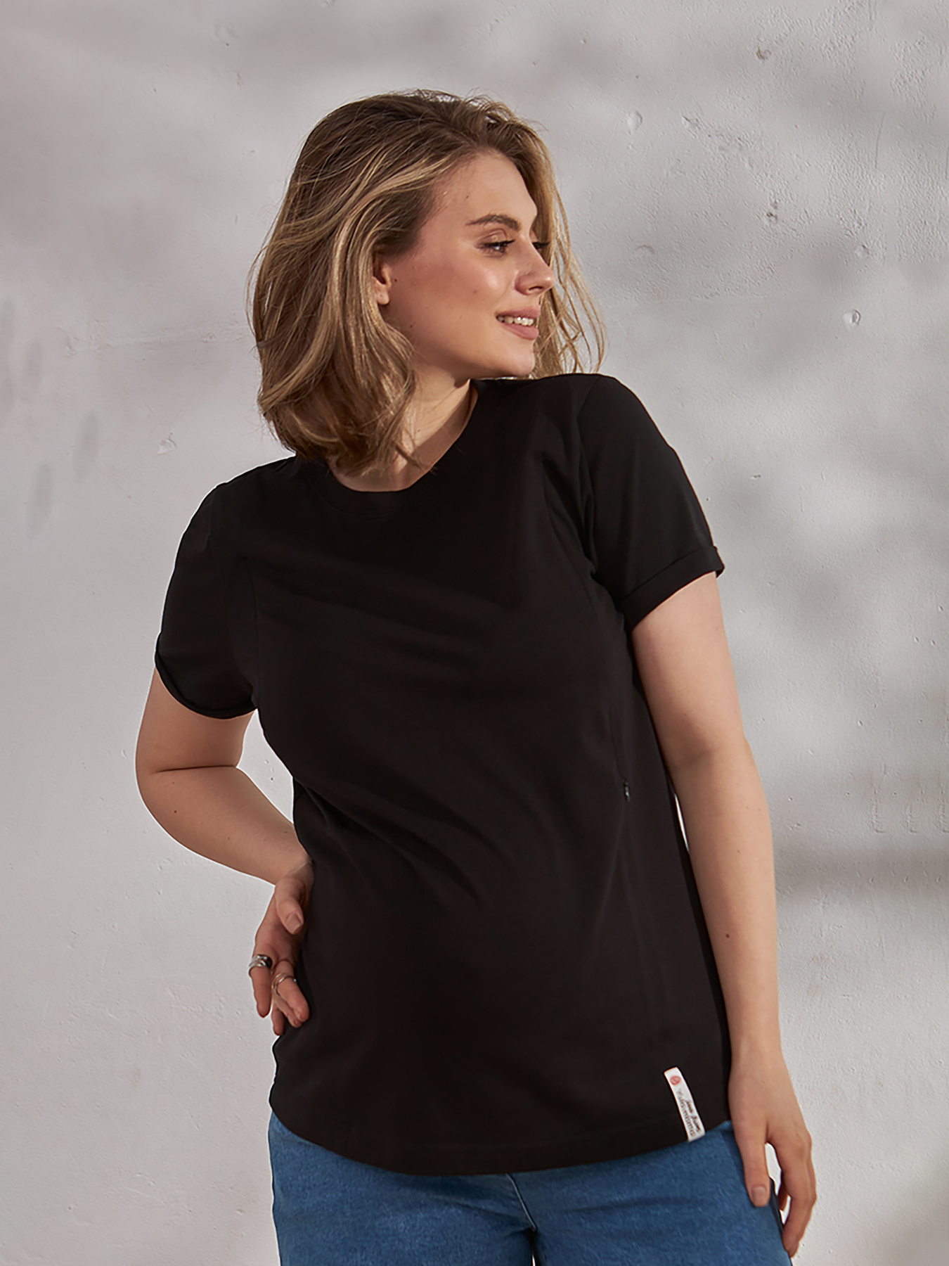 Футболка Yula mama Una модель UnaNR-24.051BlackYLMMTSH Фото