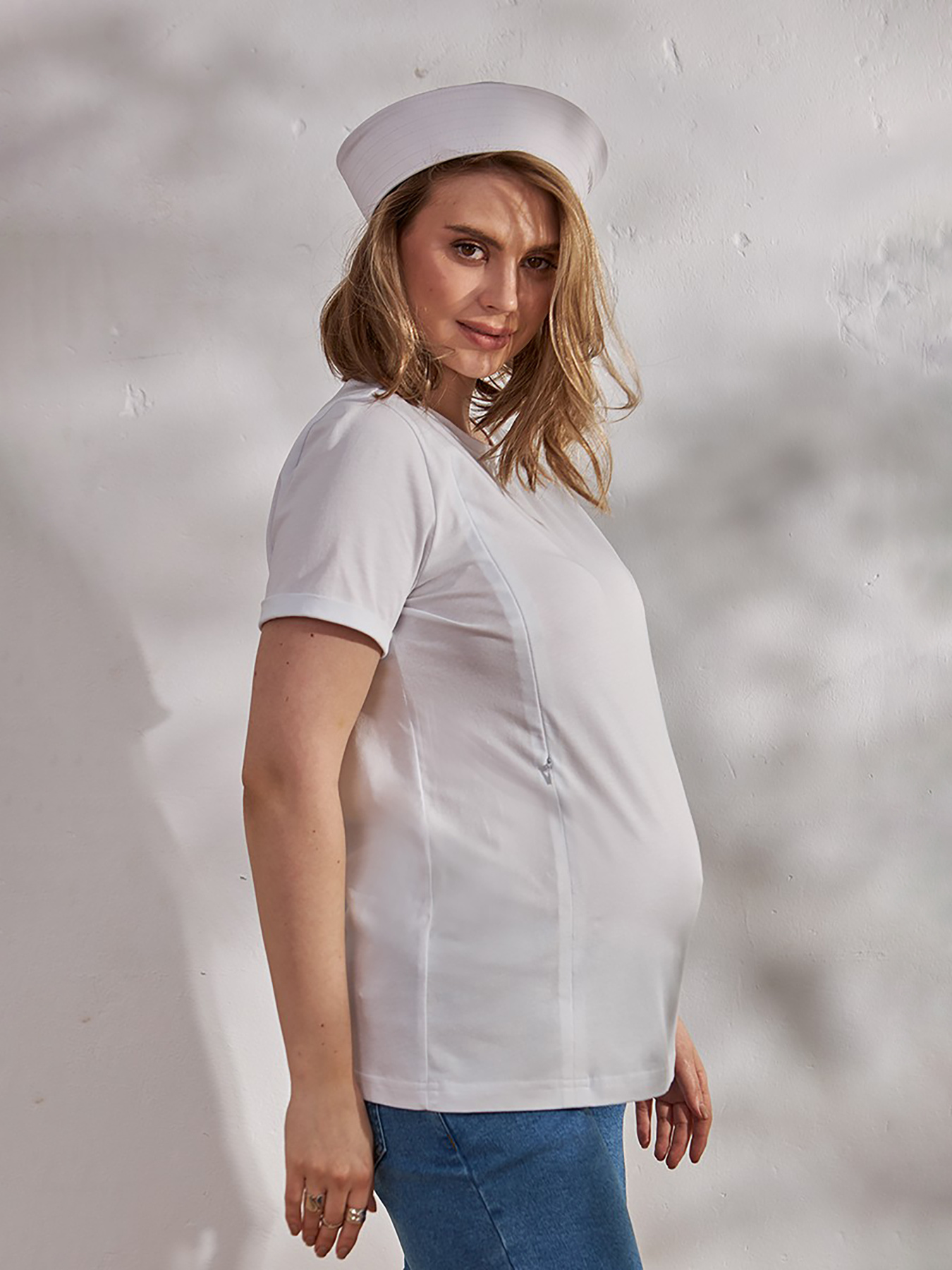 Футболка Yula mama Una модель UnaNR-24.052WhiteYLMMTSH Фото