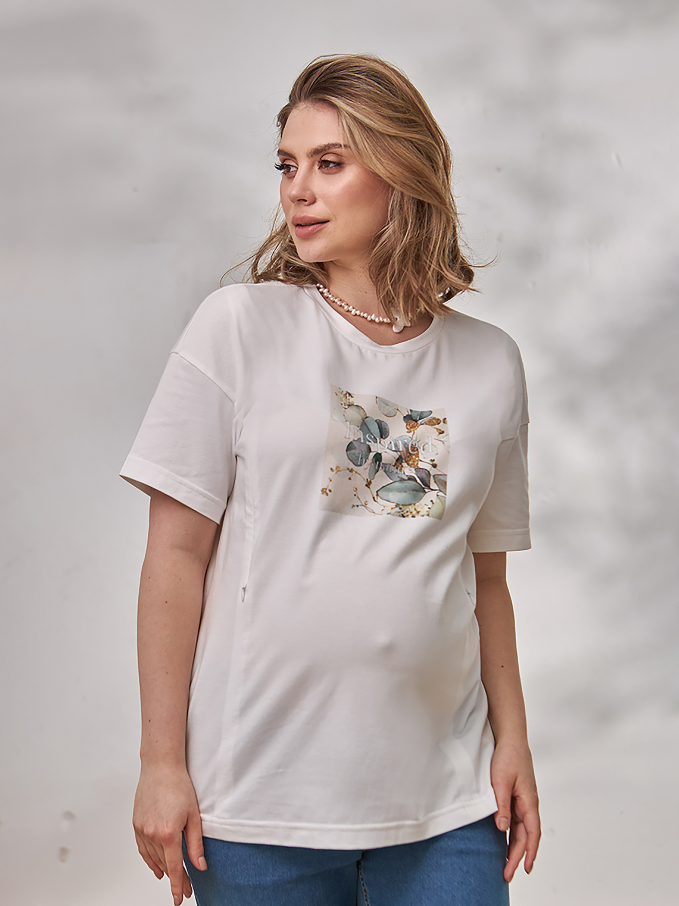 Футболка Yula mama Nature модель NatureNR-24.061LacticYLMMTSH Футболка Yula mama Nature модель NatureNR-24.061LacticYLMMTSH Фото