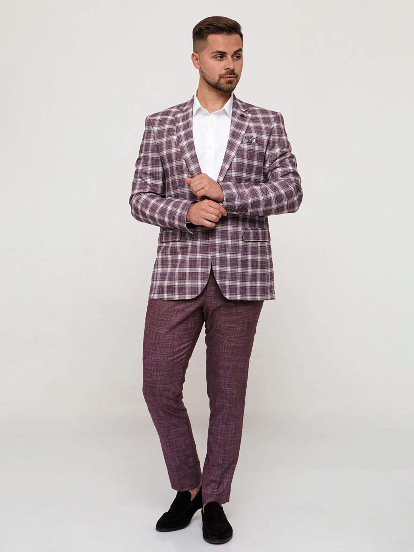 Повседневный костюм Trend Collection модель TC3489BordoKSTMMN Фото