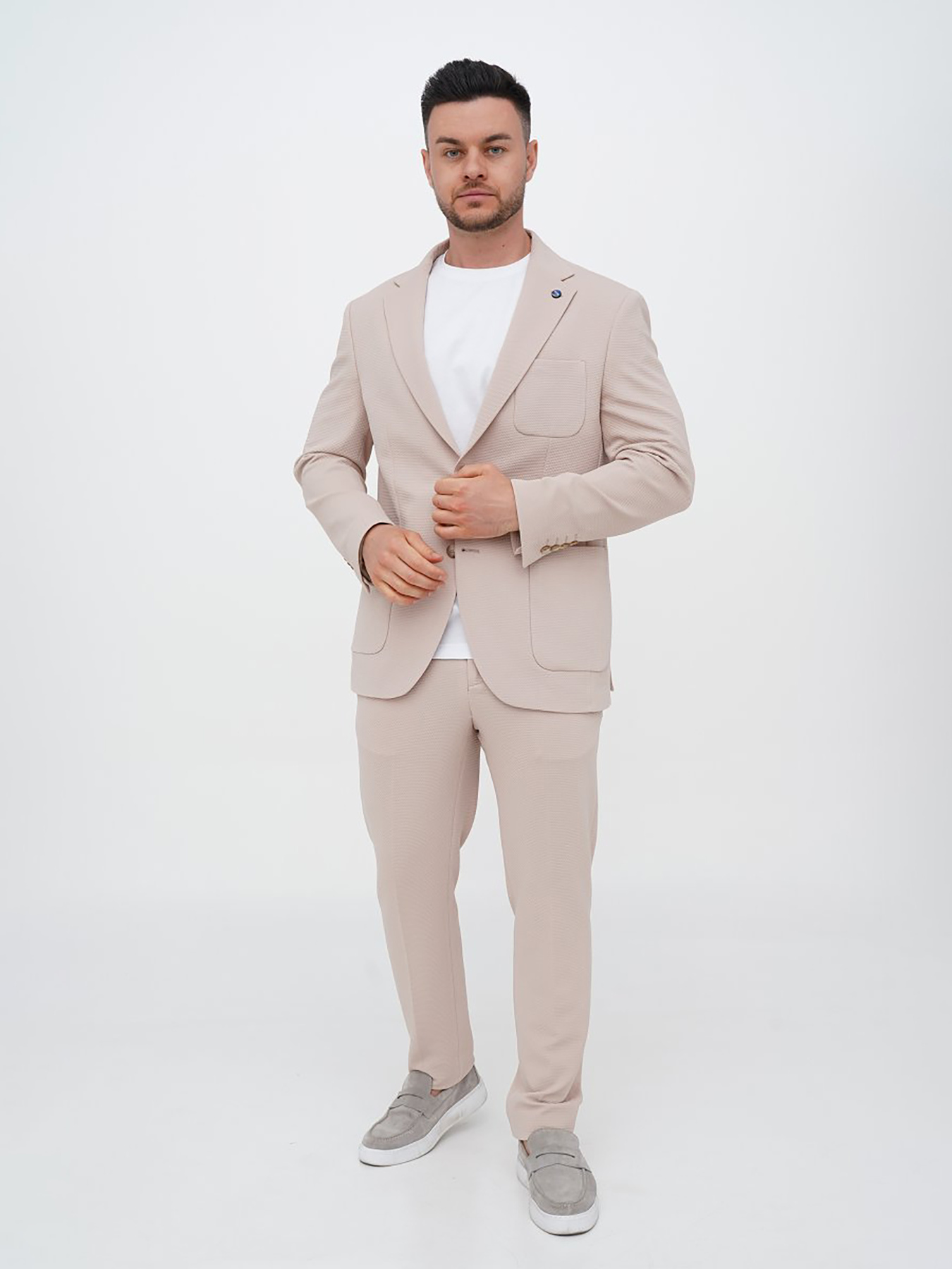 Повседневный костюм Trend Collection модель TC14309BeigeKSTMMN Фото