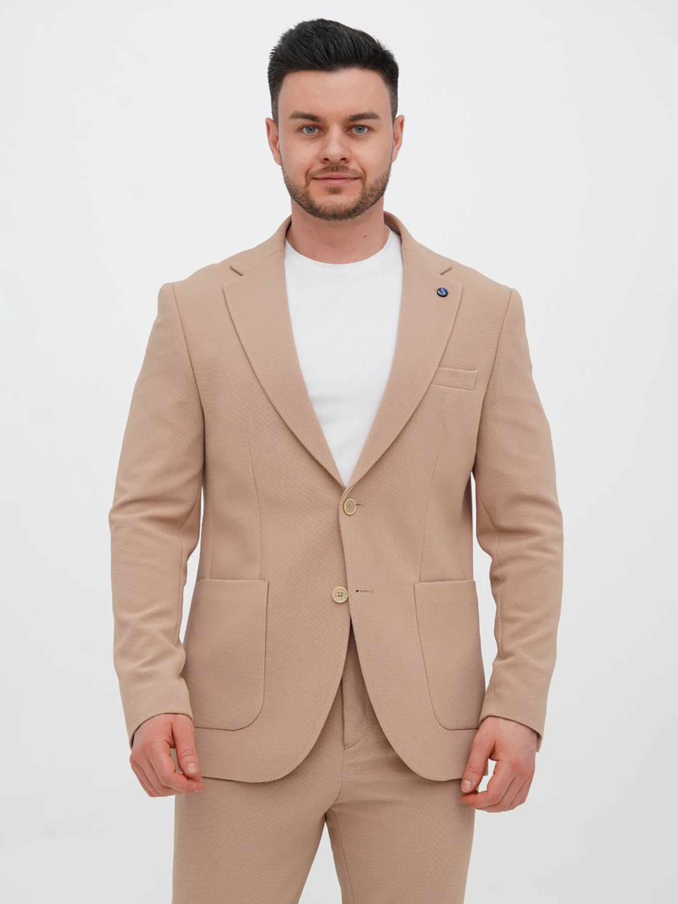 Повседневный костюм Trend Collection модель TC14225BeigeKSTMMN Фото