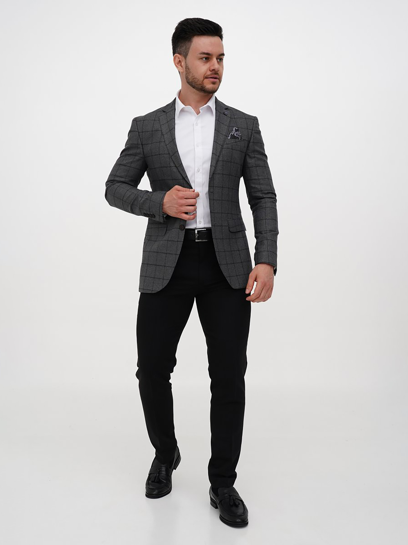 Пиджак Trend Collection модель TC12238GreyPDZHKMN Фото