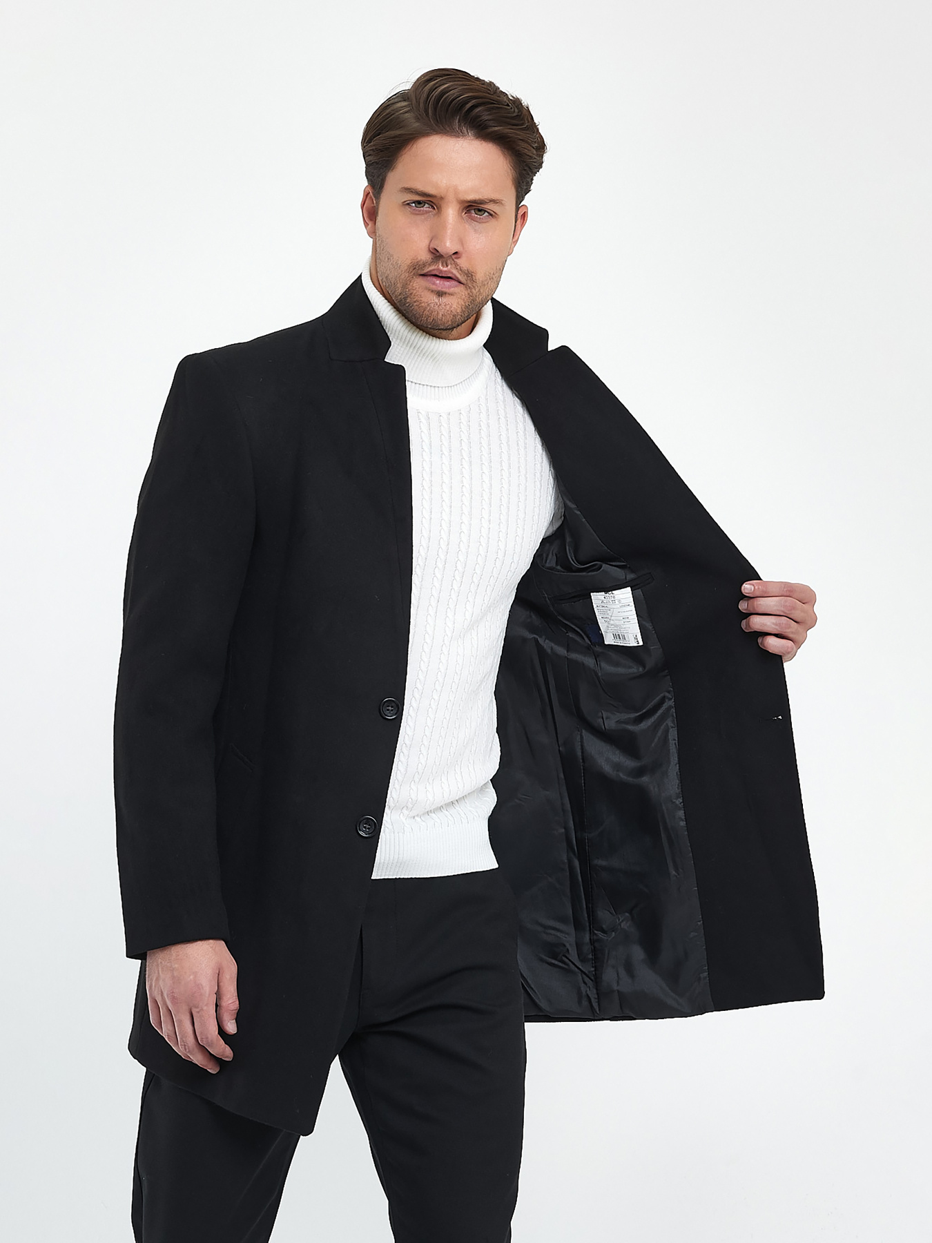 Пальто Trend Collection модель TC9683BlackPLTMN Фото