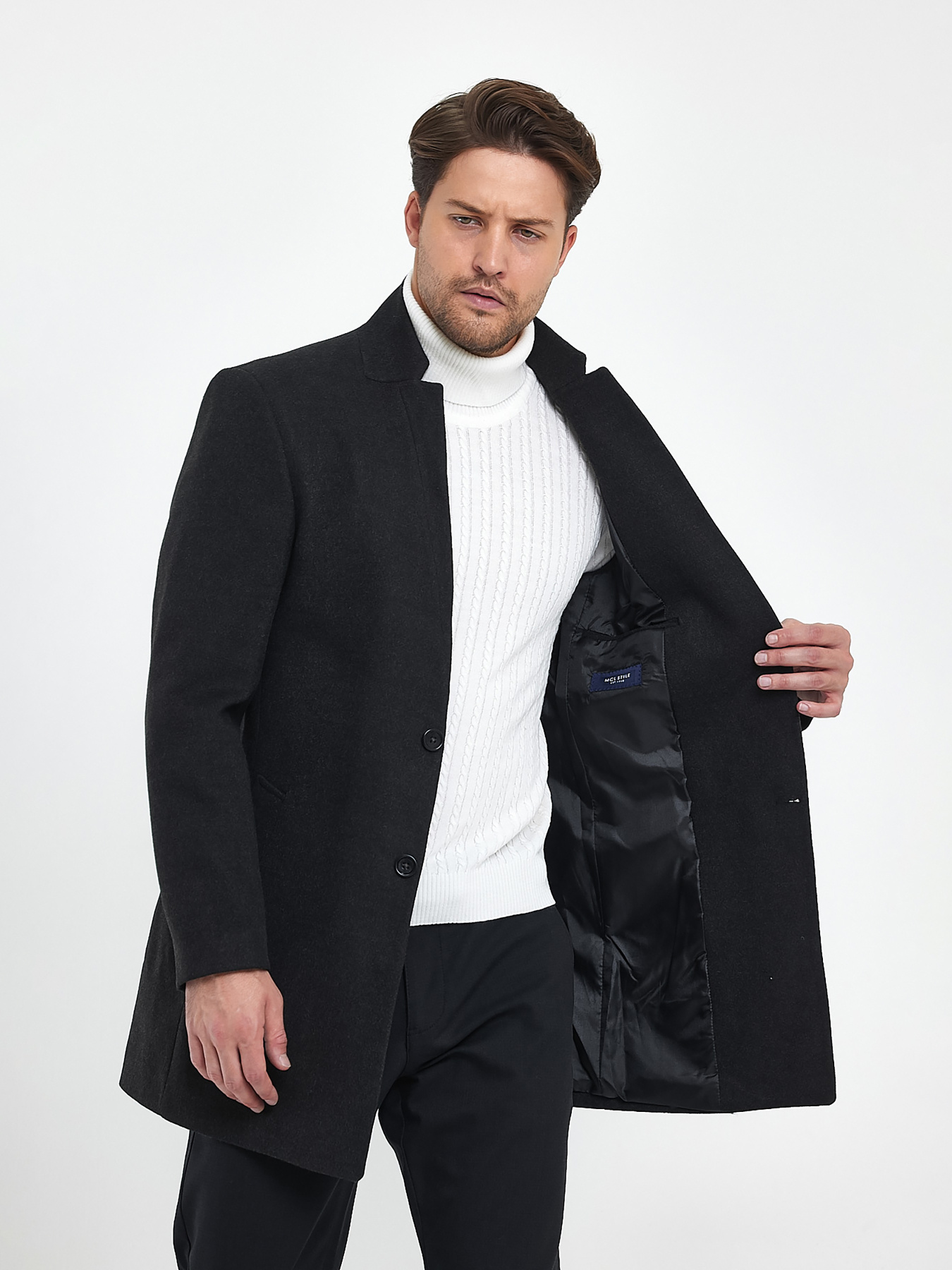 Пальто Trend Collection модель TC9681GreyPLTMN Фото