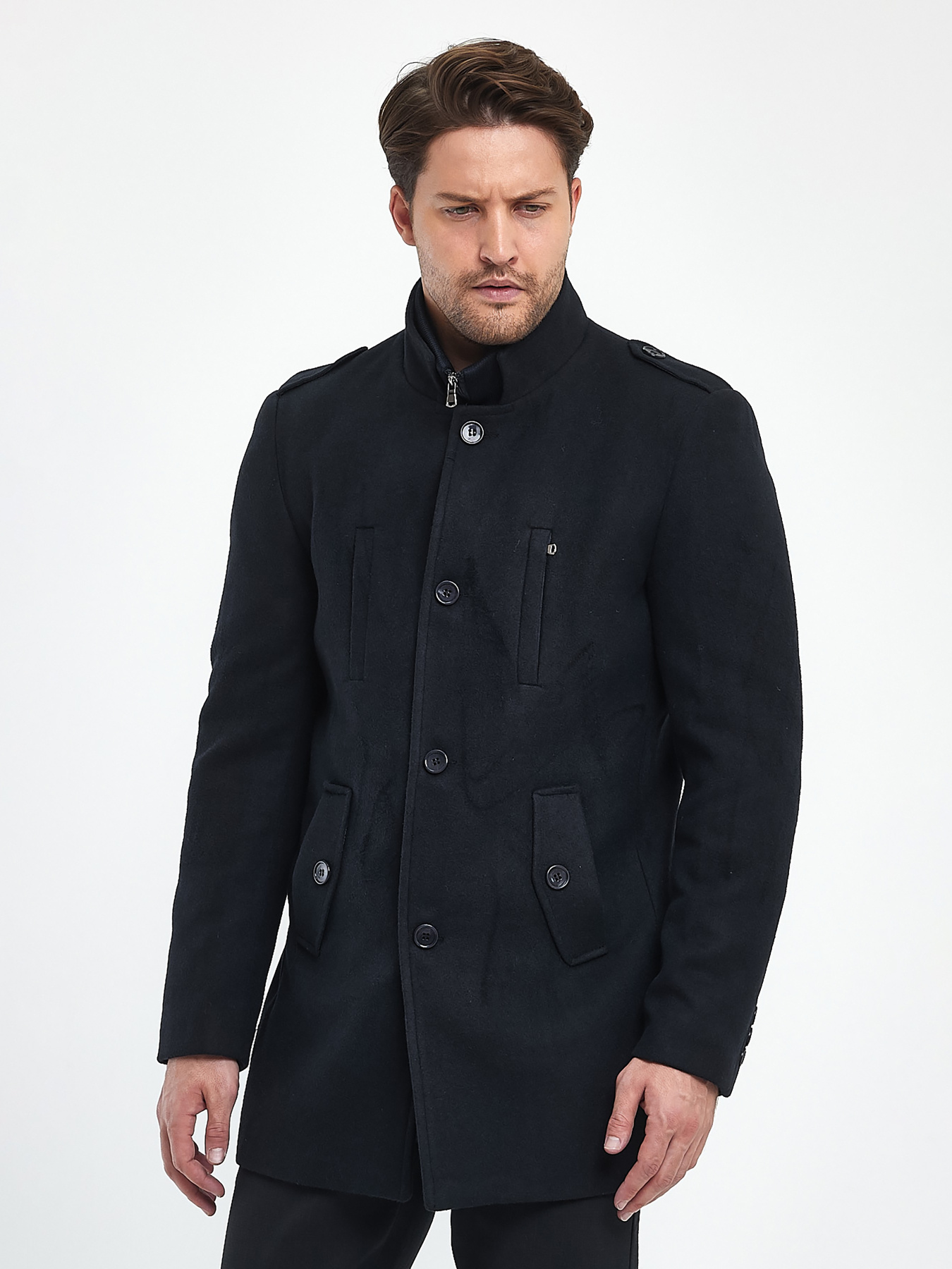 Пальто Trend Collection модель TC9679DarkBluePLTMN Фото