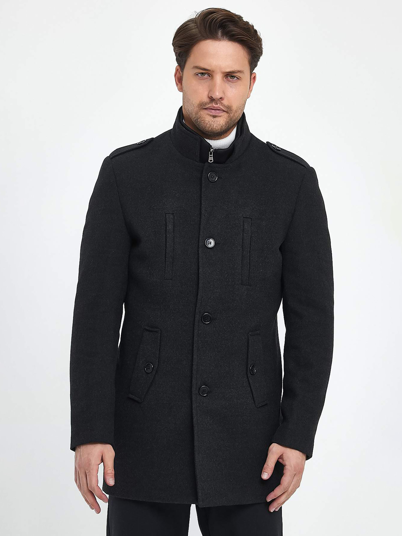 Пальто Trend Collection модель TC9678GreyPLTMN Фото