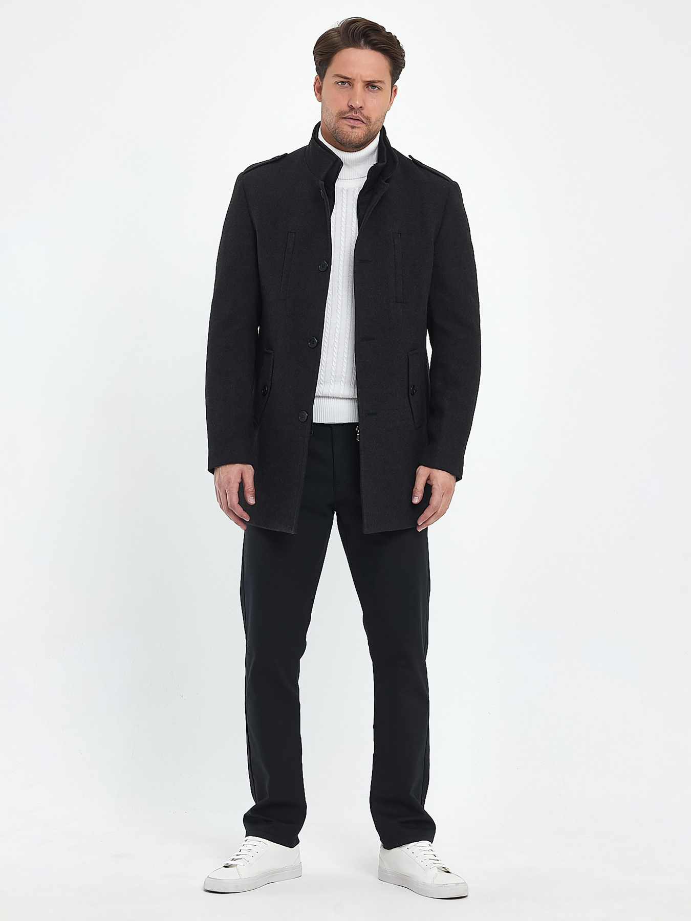 Пальто Trend Collection модель TC9678GreyPLTMN Фото