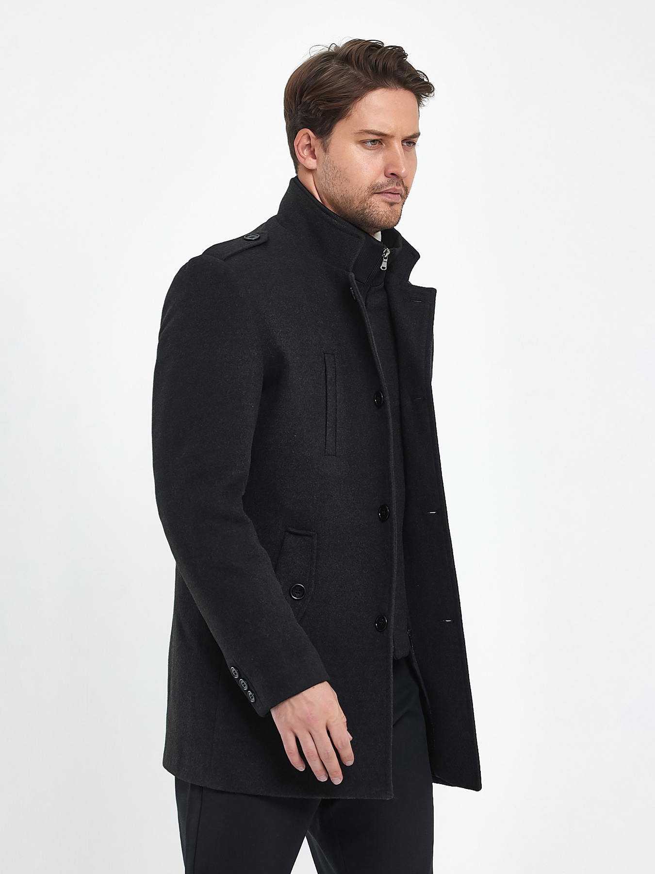 Пальто Trend Collection модель TC9678GreyPLTMN Фото