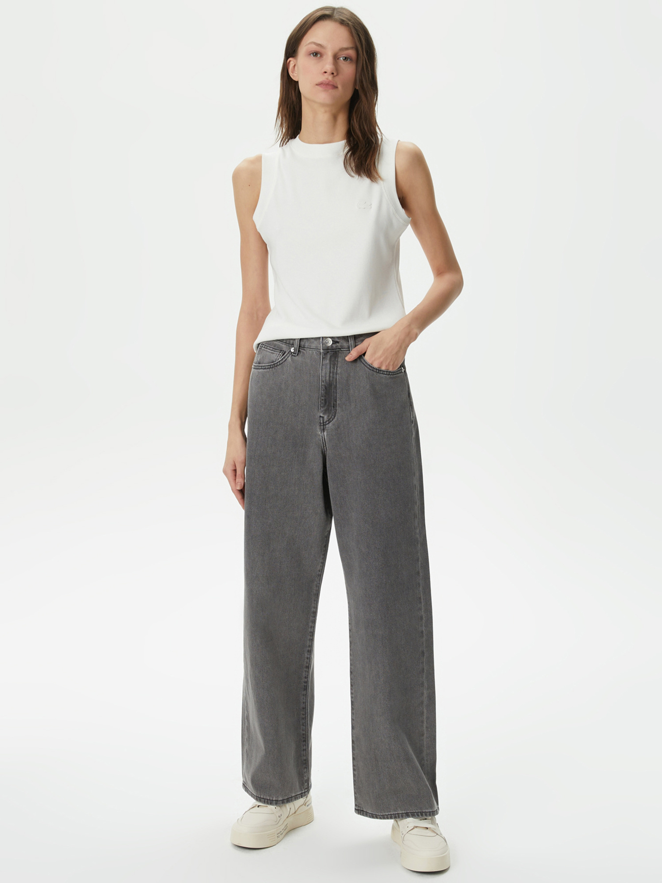 Джинси мом Lacoste модель HF031010G Фото