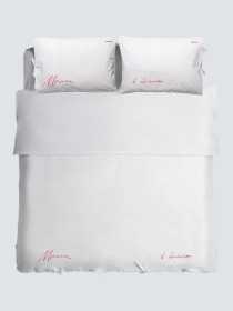 Комплект постельного белья с вышивкой LEVAN HOME модель 98391216 Фото