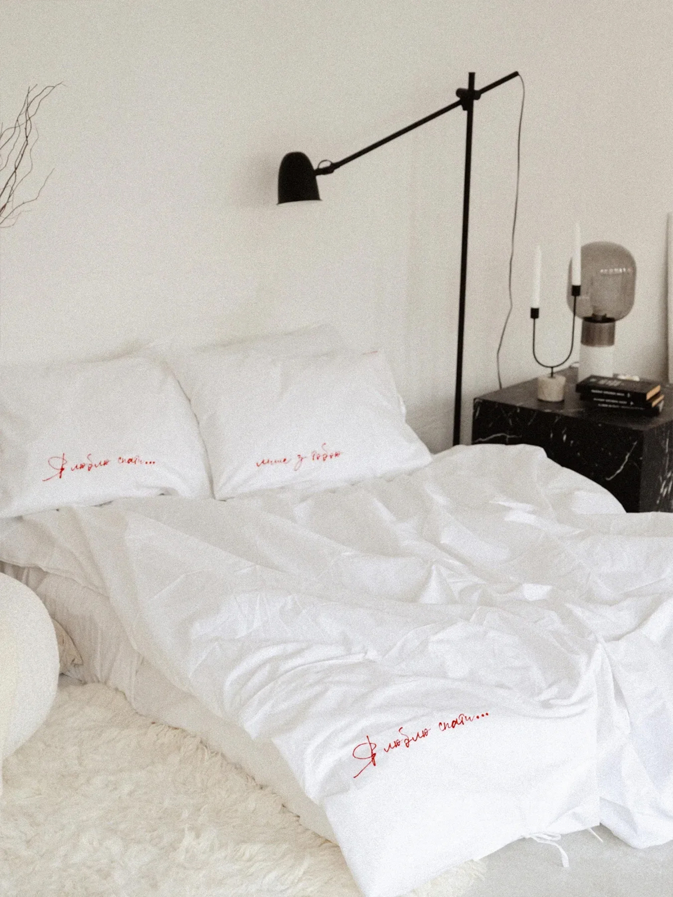 Комплект постельного белья с вышивкой LEVAN HOME модель 983412161 Фото