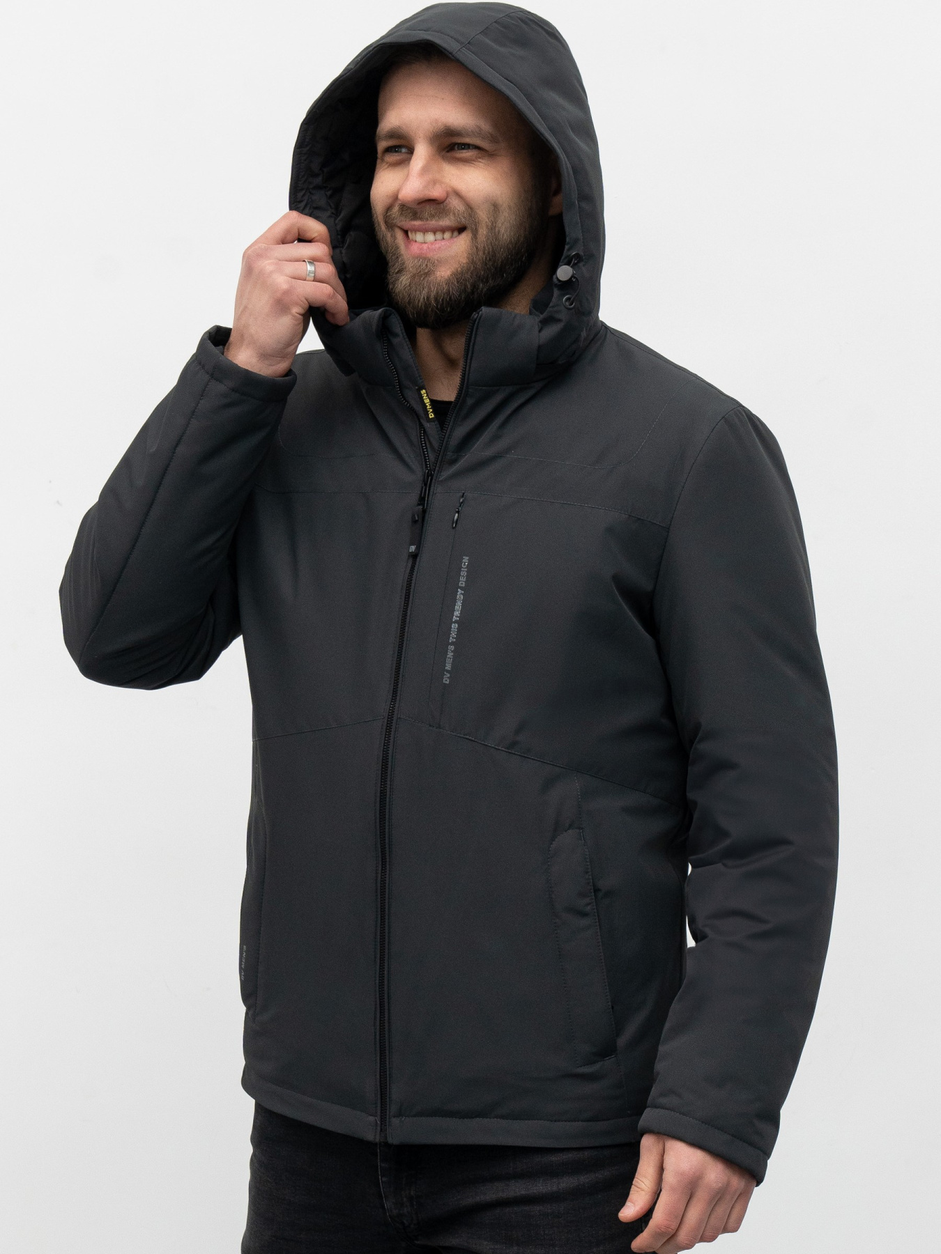 Демисезонная куртка D&V couture модель 96-GRY Фото