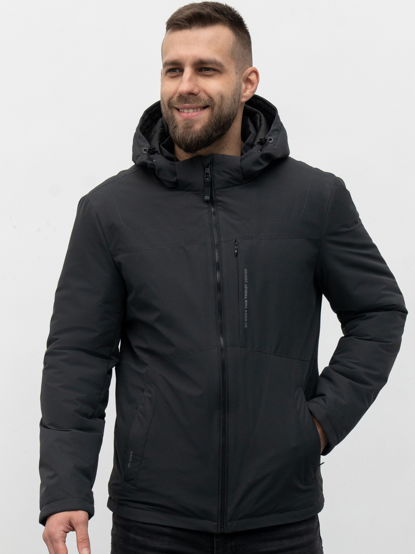 Демісезонна куртка D&V couture модель 96-GRY Фото