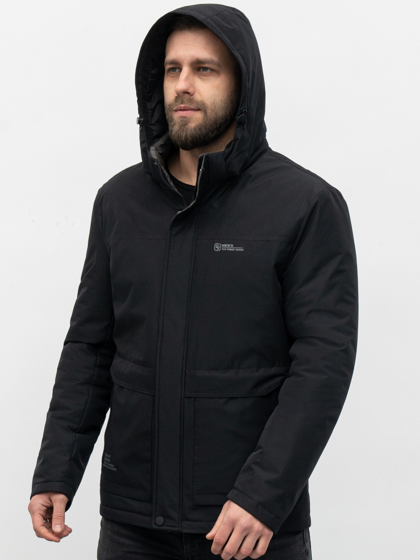 Демисезонная куртка D&V couture модель 105-BLC Фото