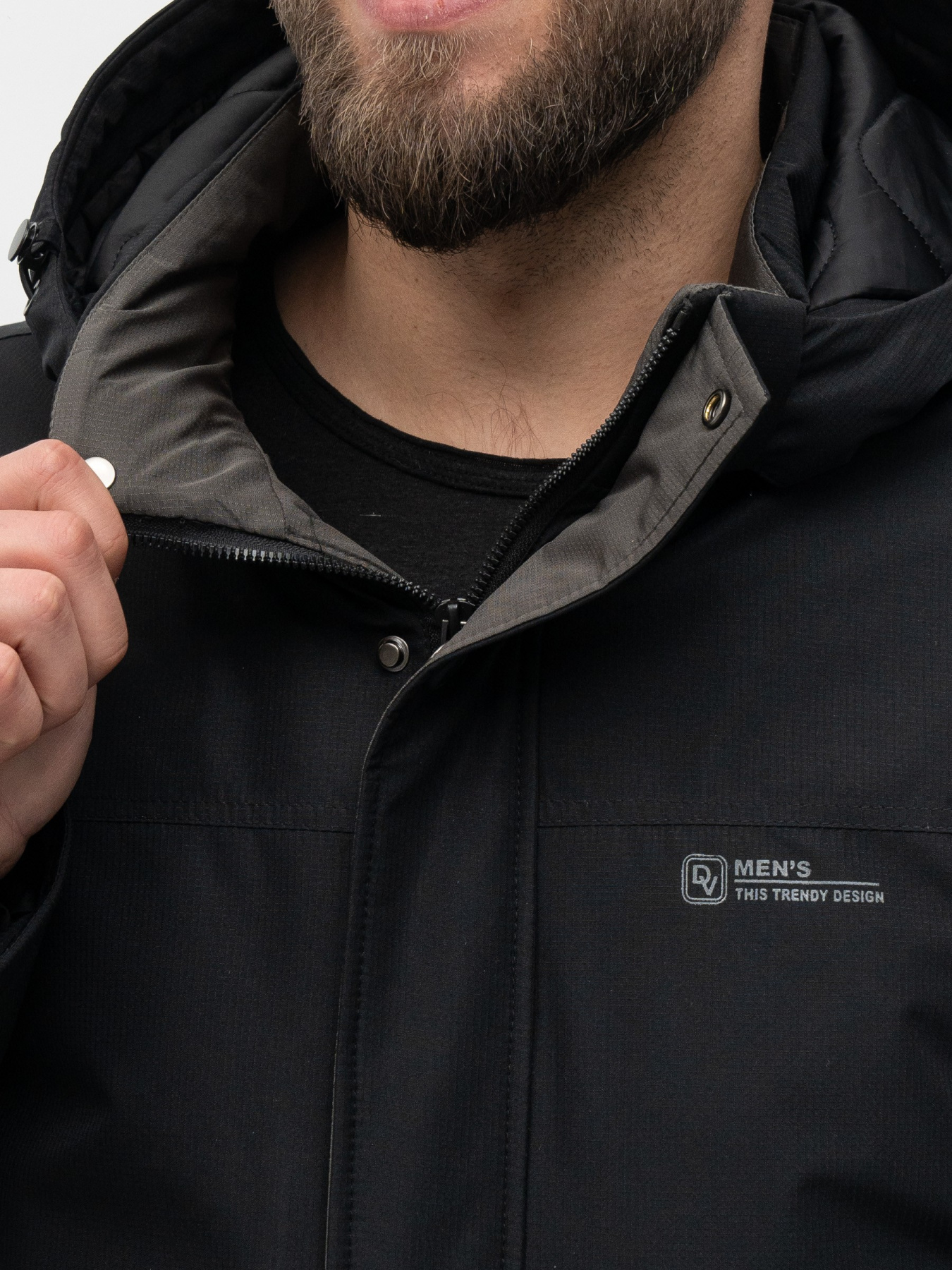 Демисезонная куртка D&V couture модель 105-BLC Фото