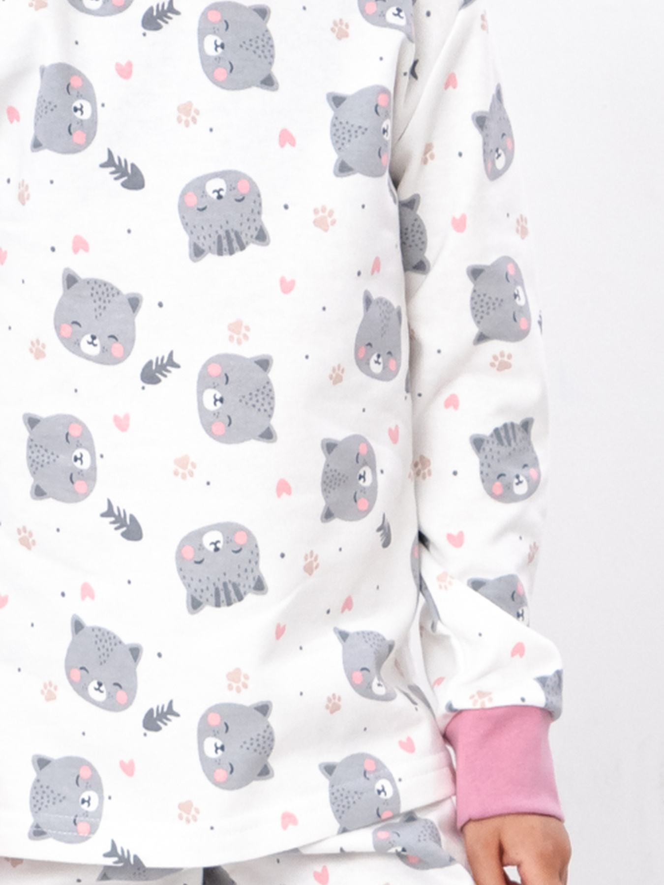 Пижама Носи своє модель 6076-024-7-sr-kotiki-na-molochnomu Фото
