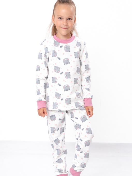 Піжама Носи своє модель 6076-024-7-sr-kotiki-na-molochnomu Фото