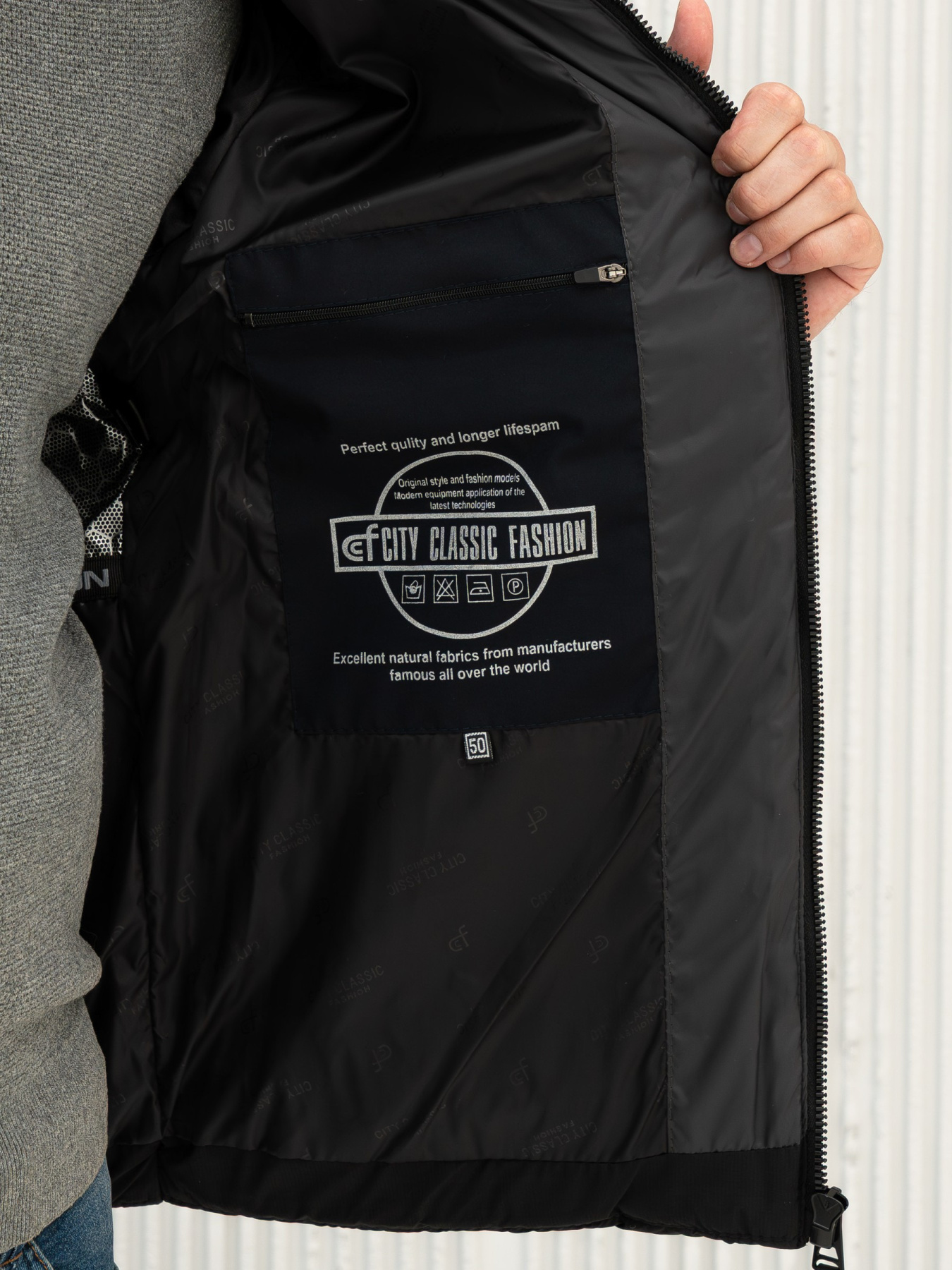 Зимова куртка City Fashion Classic модель 125-CFK-BLC Фото