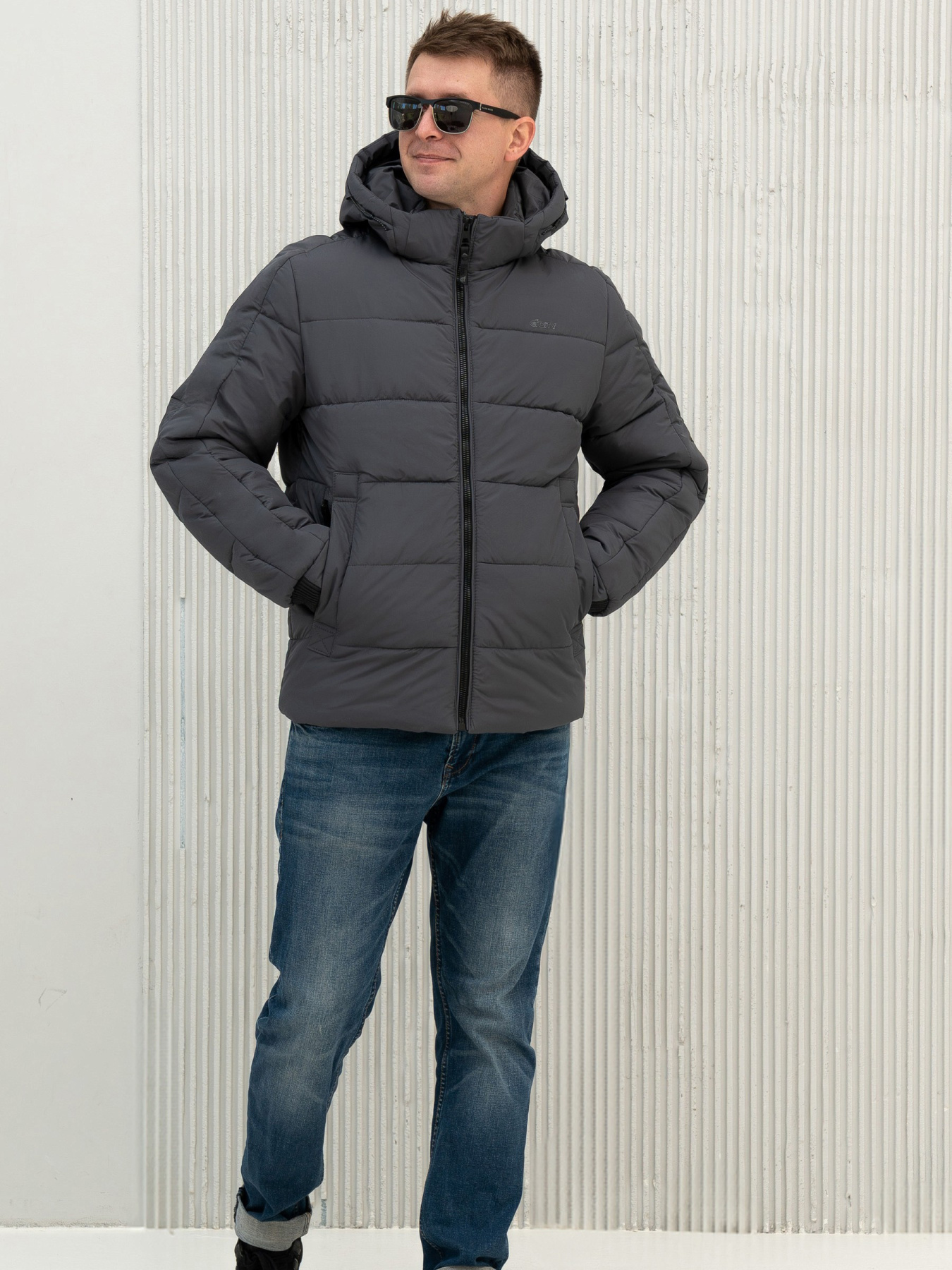 Зимняя куртка City Fashion Classic модель 125-CFK-GR Фото