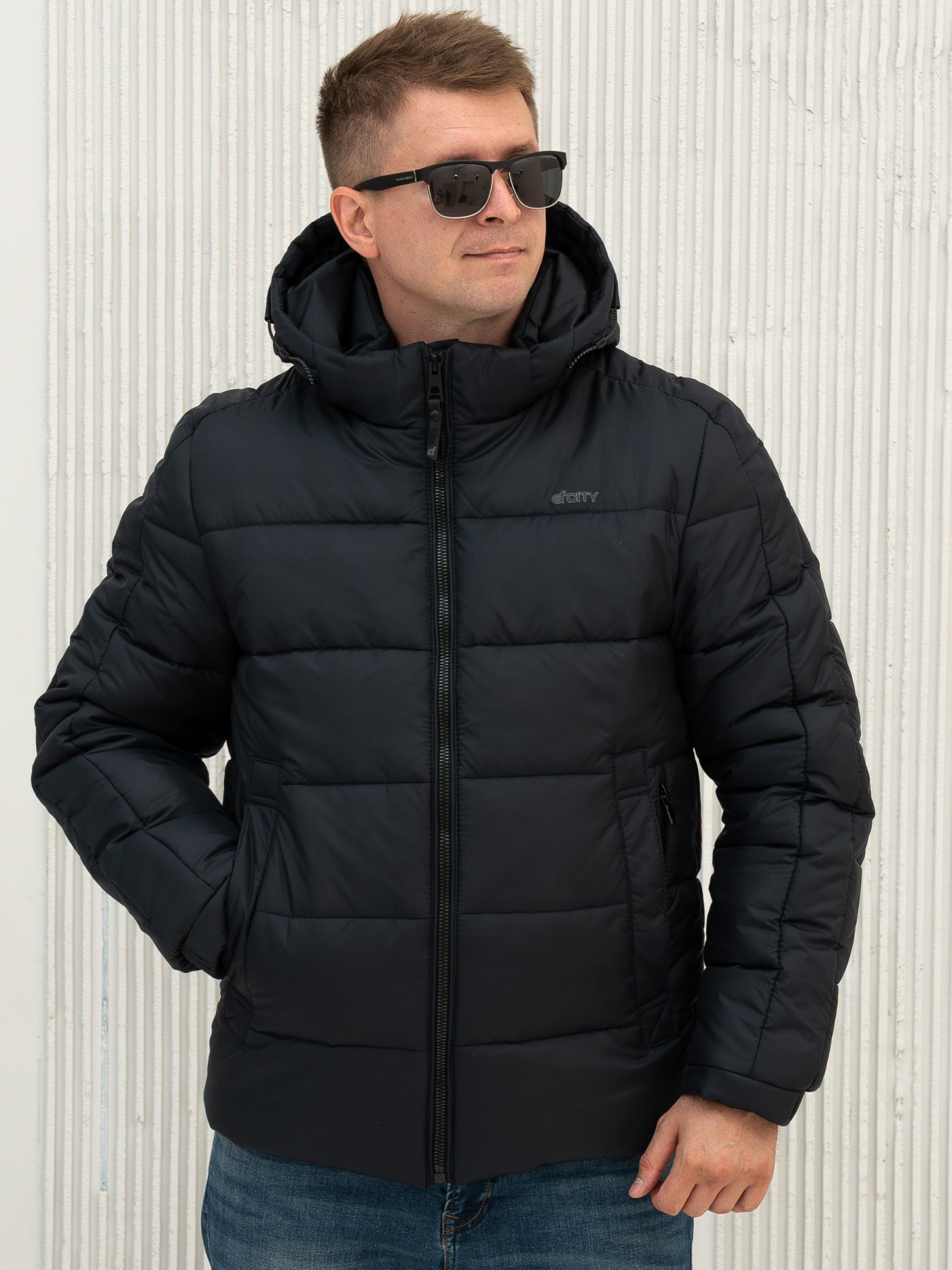 Зимова куртка City Fashion Classic модель 124-CFK-BL Фото