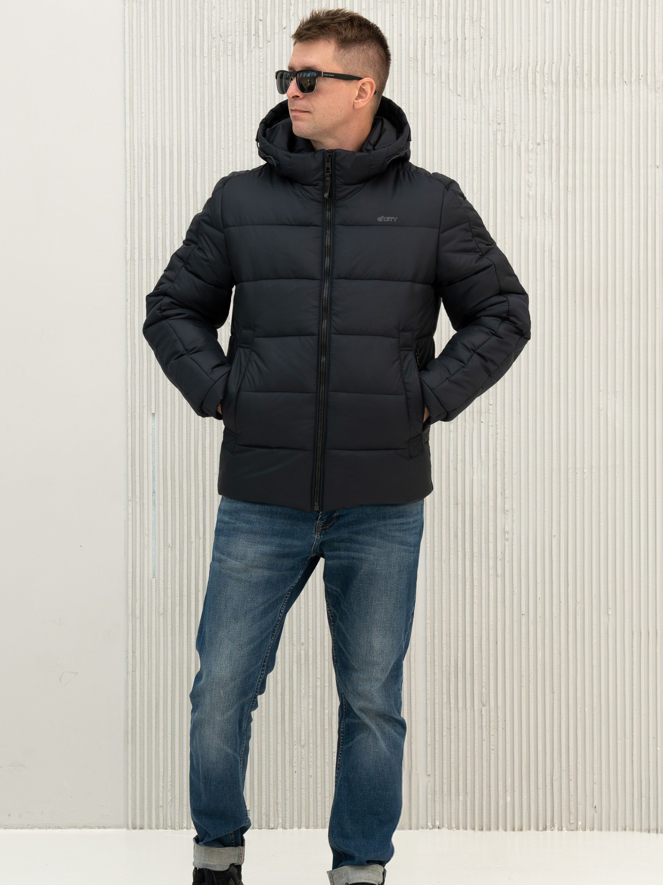 Зимова куртка City Fashion Classic модель 124-CFK-BL Фото