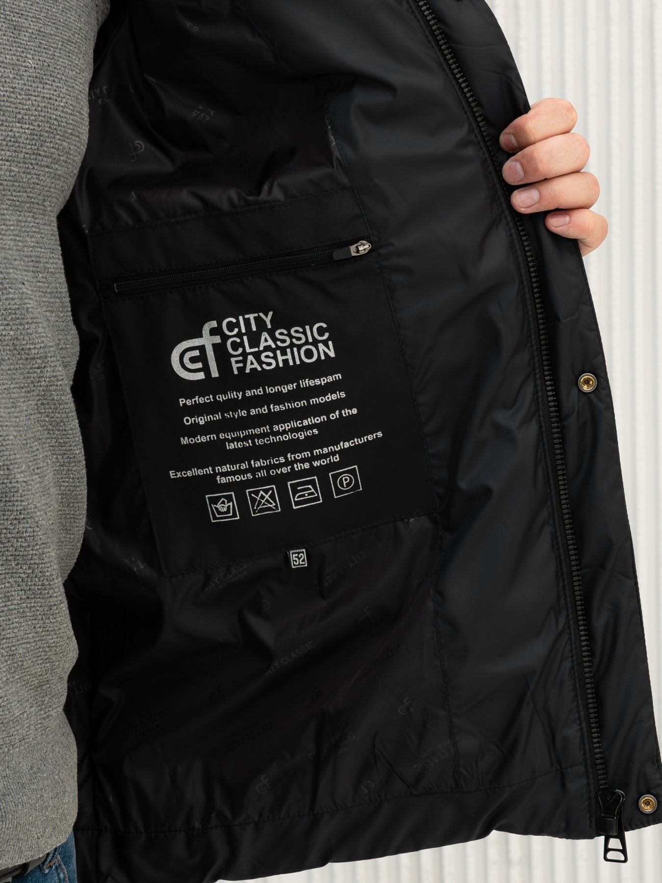 Зимова куртка City Fashion Classic модель 81-CFK-BLC Фото