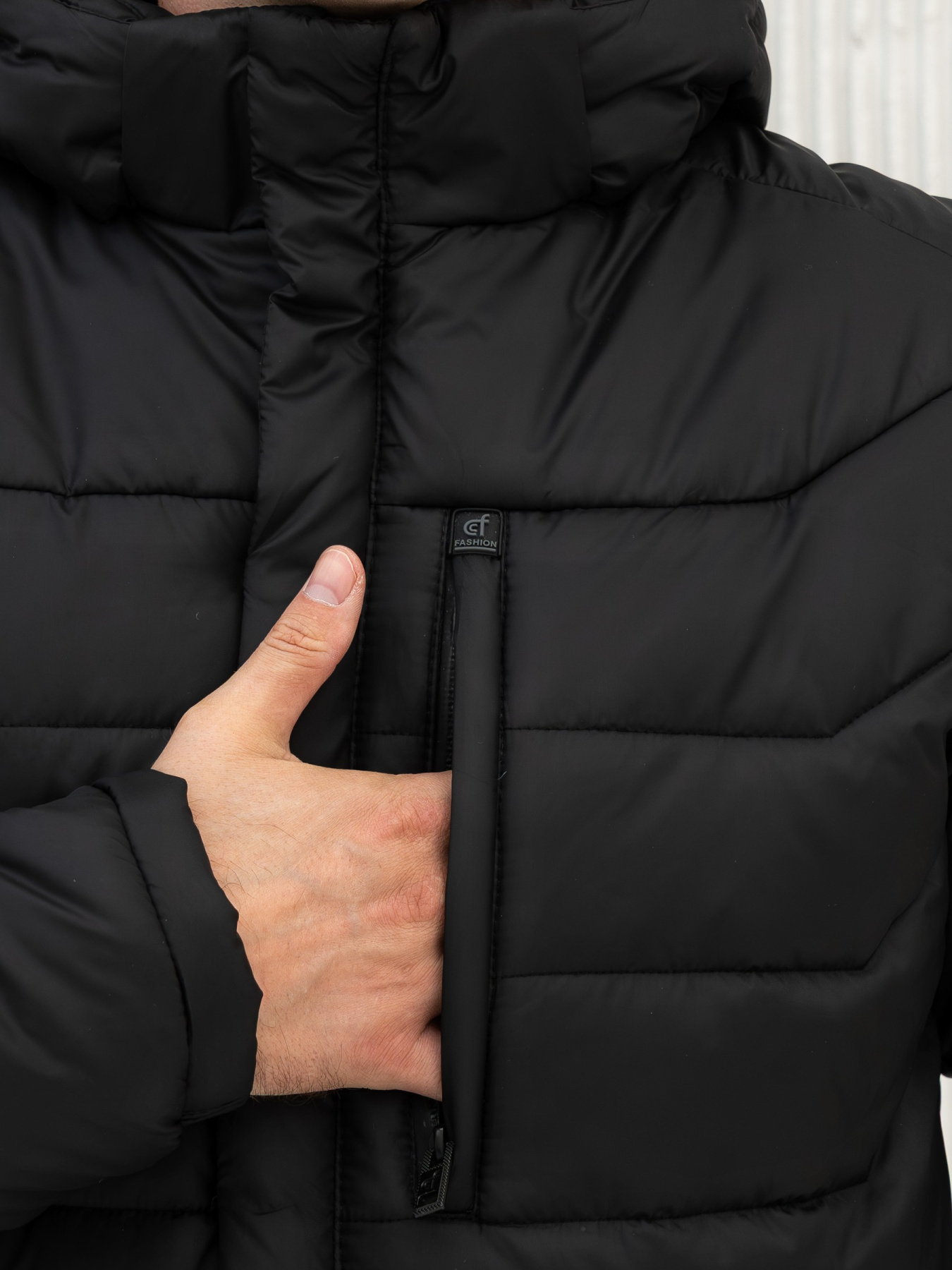 Зимова куртка City Fashion Classic модель 47-5-CFK-BLC Фото