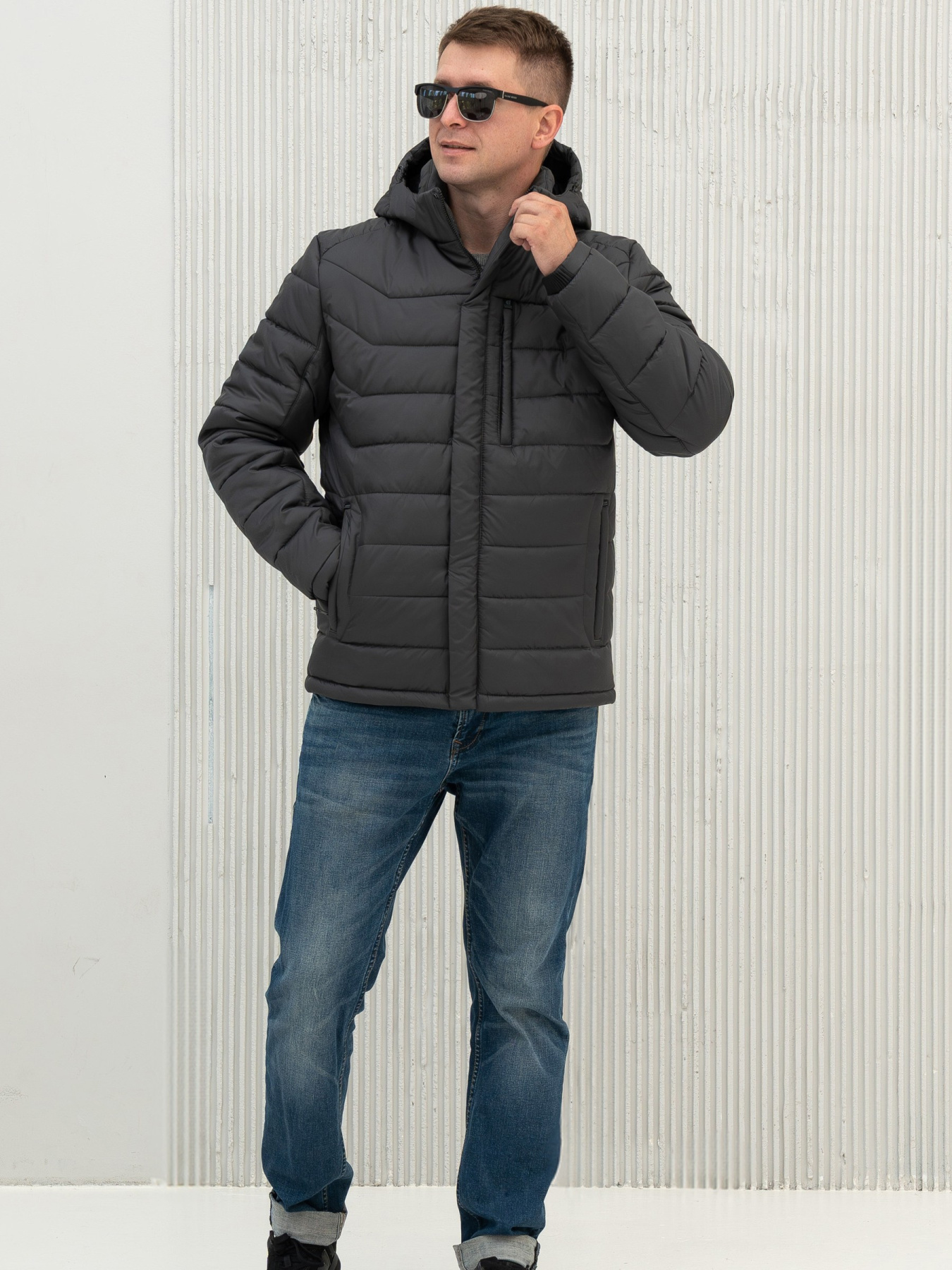 Зимова куртка City Fashion Classic модель 47-5-CFK-GR Фото