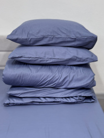 Комплект наволочек из сатина 2 шт. синего цвета Single Lake Ecotton модель 24739 Фото