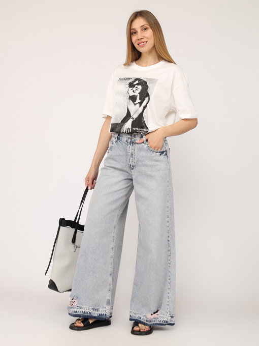 Джинсы мом YUKI модель ЦБ-00271915 Фото