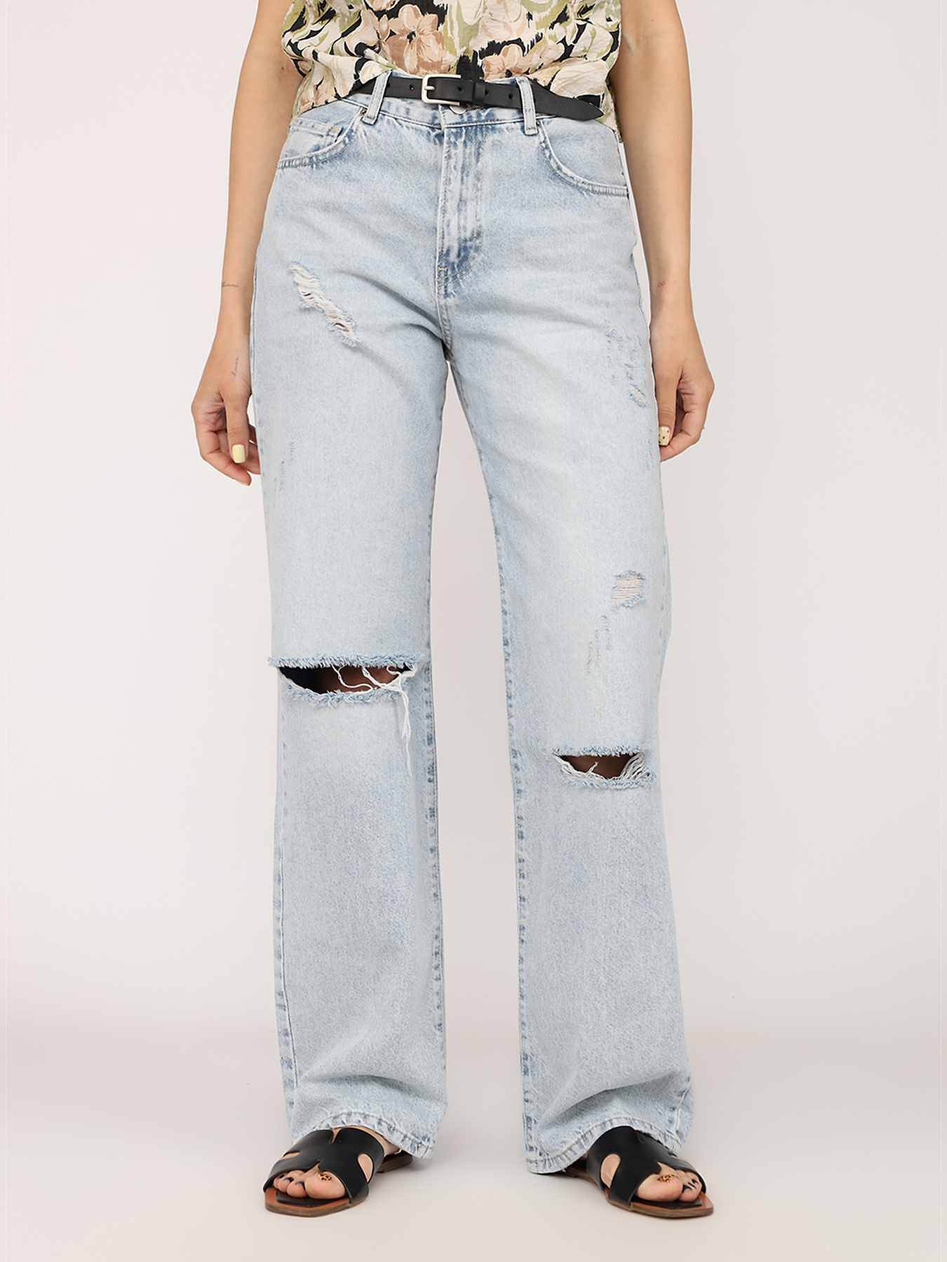 Джинси мом YUKI модель ЦБ-00271916 Фото