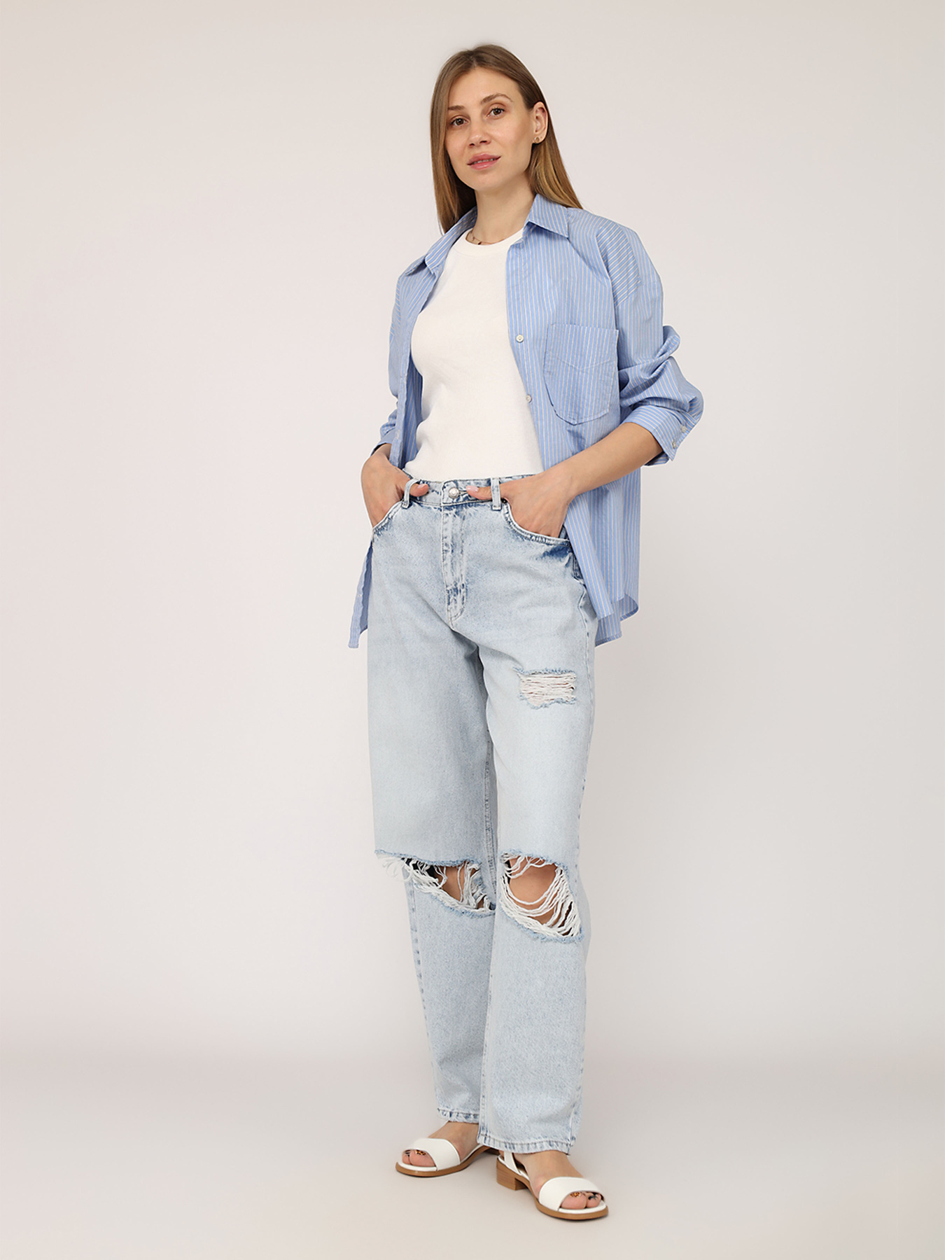 Джинси мом YUKI модель ЦБ-00271917 Фото