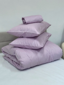 Комплект наволочок із сатину 2 шт. бузкового кольору Iris Ecotton модель 24734 Фото