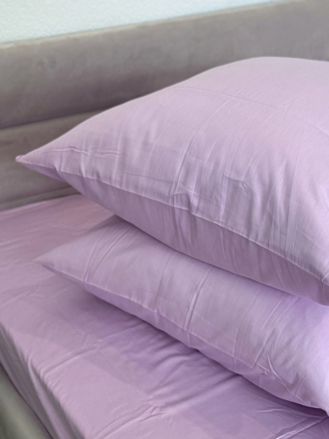 Комплект наволочек из сатина 2 шт. сиреневого цвета Iris Ecotton модель 24734 Фото