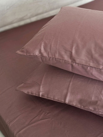 Комплект наволочек из сатина 2 шт. коричневого цвета Stucco Ecotton модель 24743 Фото