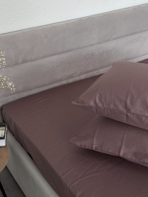 Комплект наволочек из сатина 2 шт. коричневого цвета Stucco Ecotton модель 24743 Фото