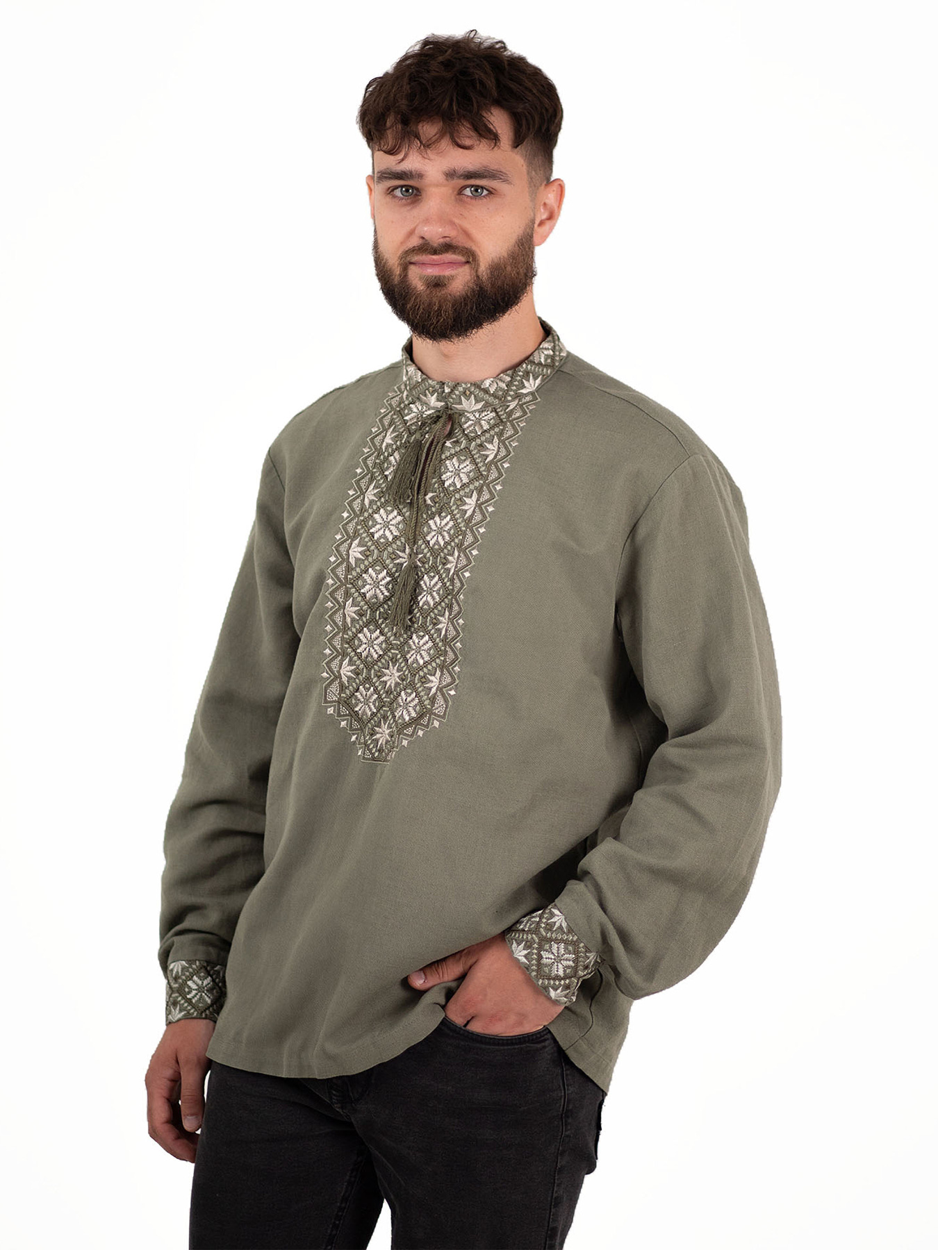 Вышитая рубашка Едельвіка модель 244-25-00 Фото