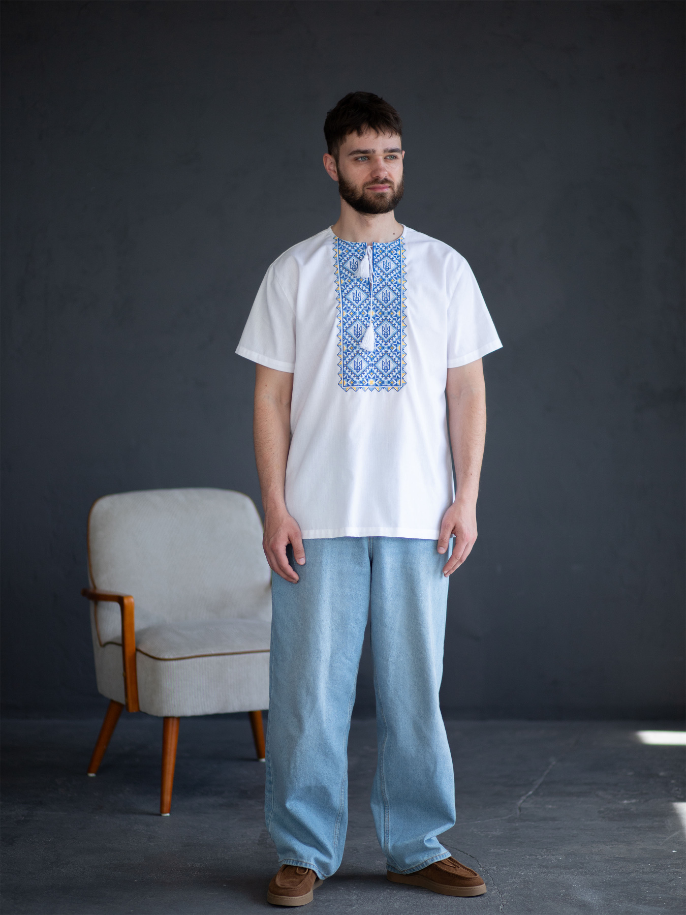 Вышитая рубашка Едельвіка модель 117-25-09 Фото