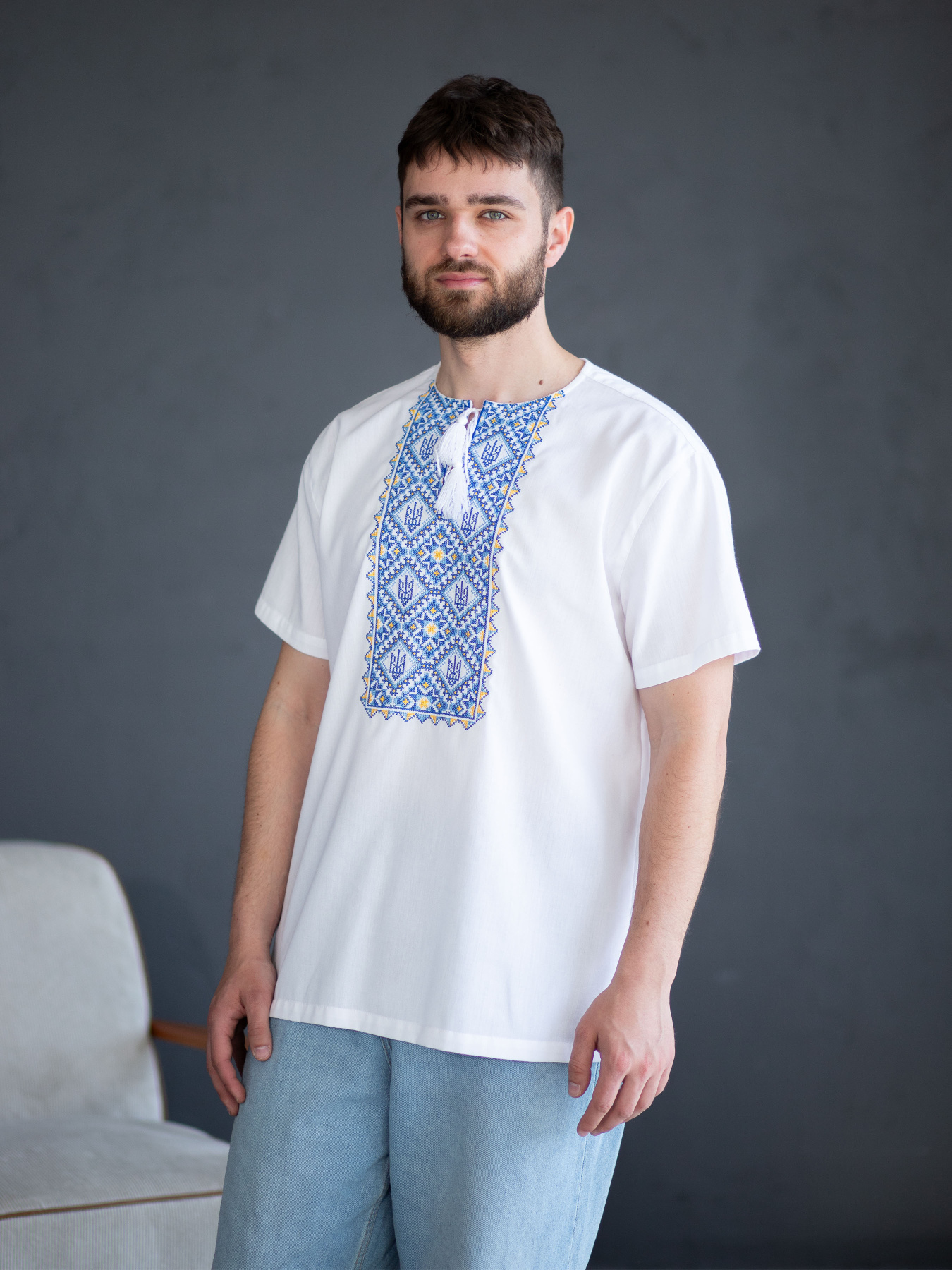 Вышитая рубашка Едельвіка модель 117-25-09 Фото