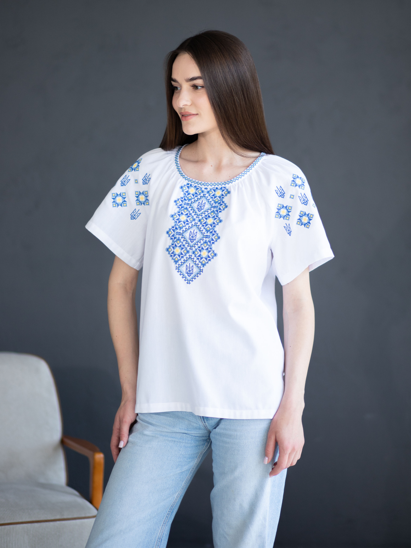 Вышитая рубашка Едельвіка модель 116-25-09 Фото