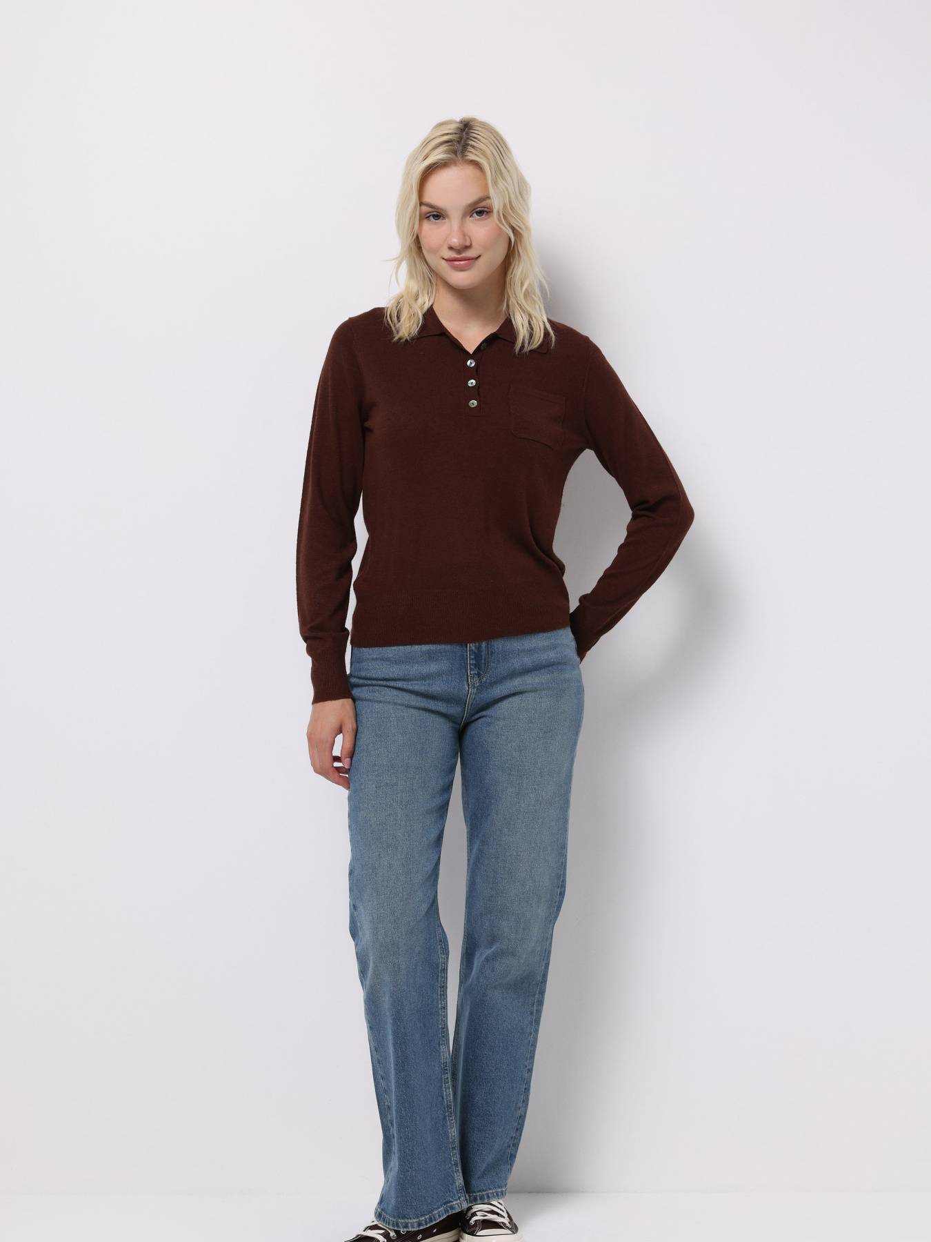 Кофты и свитера Colin’s модель CL1075730_Q1.V1_BRW Фото