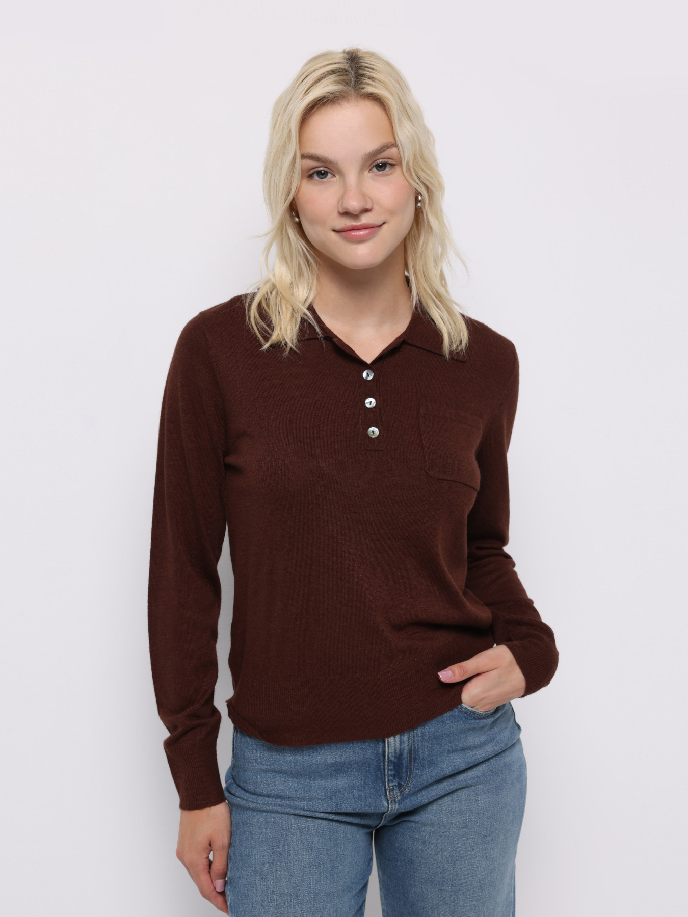 Кофты и свитера Colin’s модель CL1075730_Q1.V1_BRW Фото