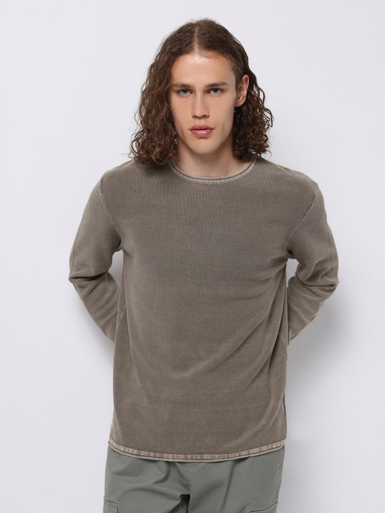 Светр Чоловічий Бежевий  Cl1076274 модель CL1076274_Q1.V1_LBR Фото