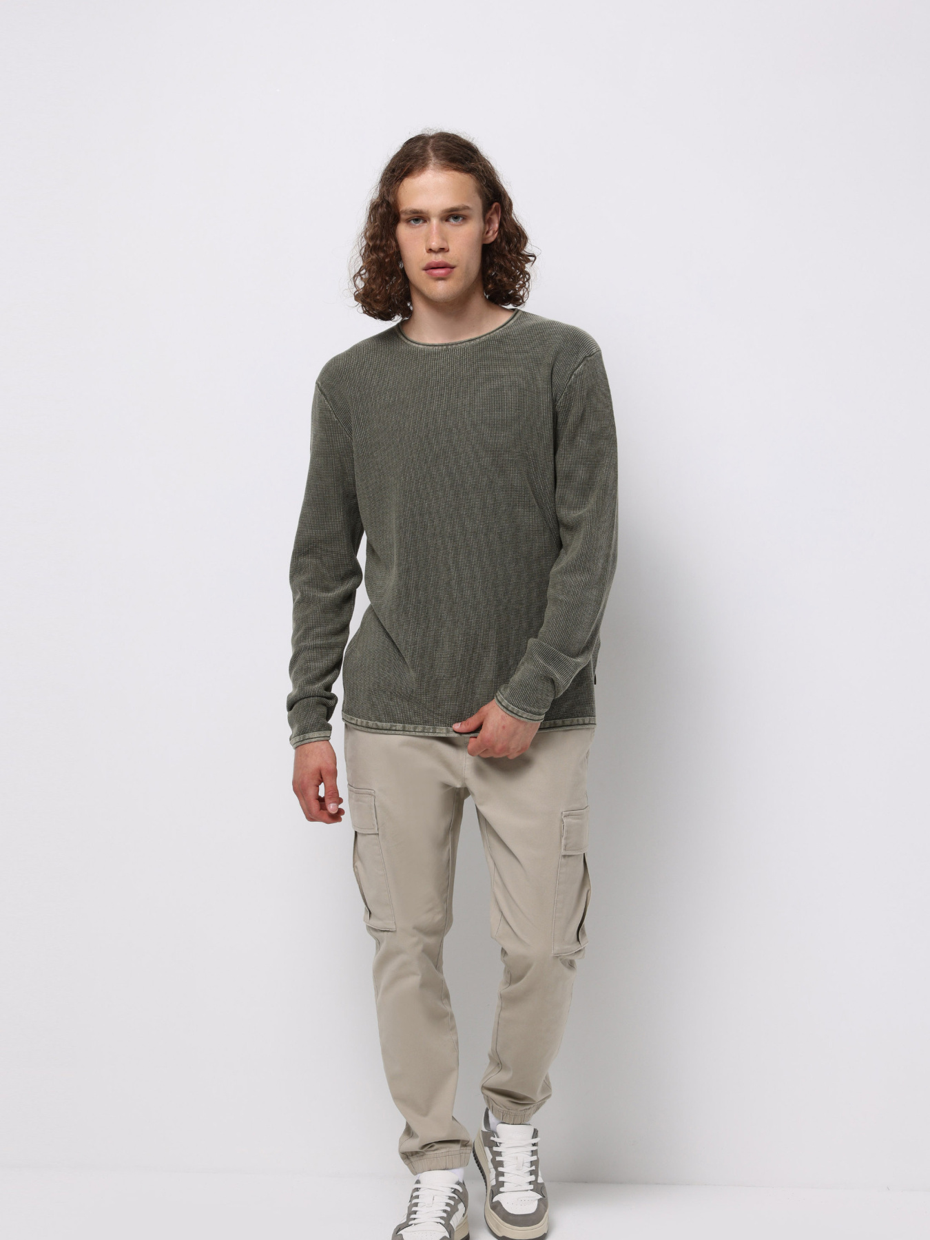 Светр Чоловічий Зелений  Cl1076274 модель CL1076274_Q1.V1_KHA Фото