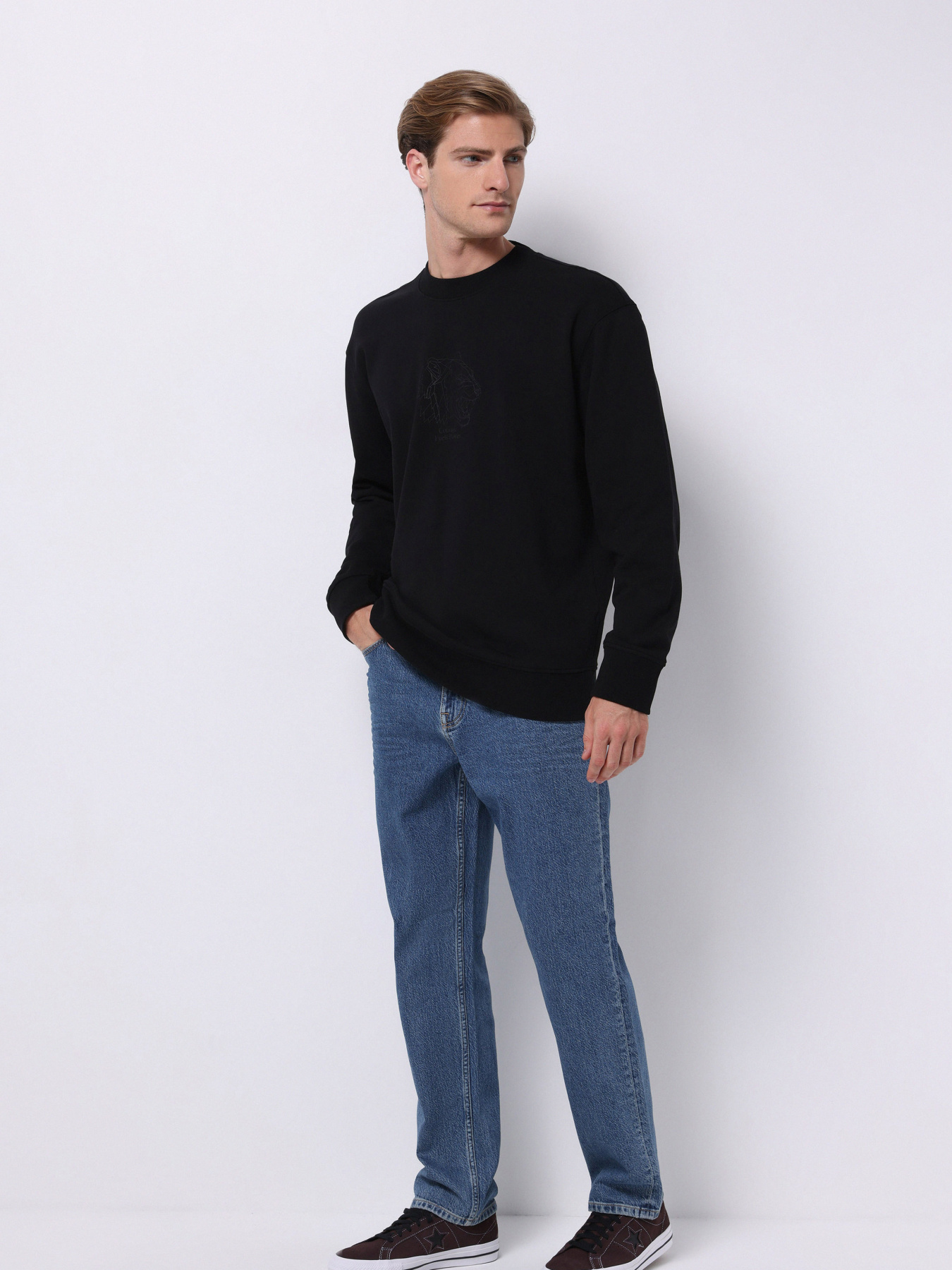 Кофты и свитера Colin’s модель CL1075757_Q1.V1_BLK Фото