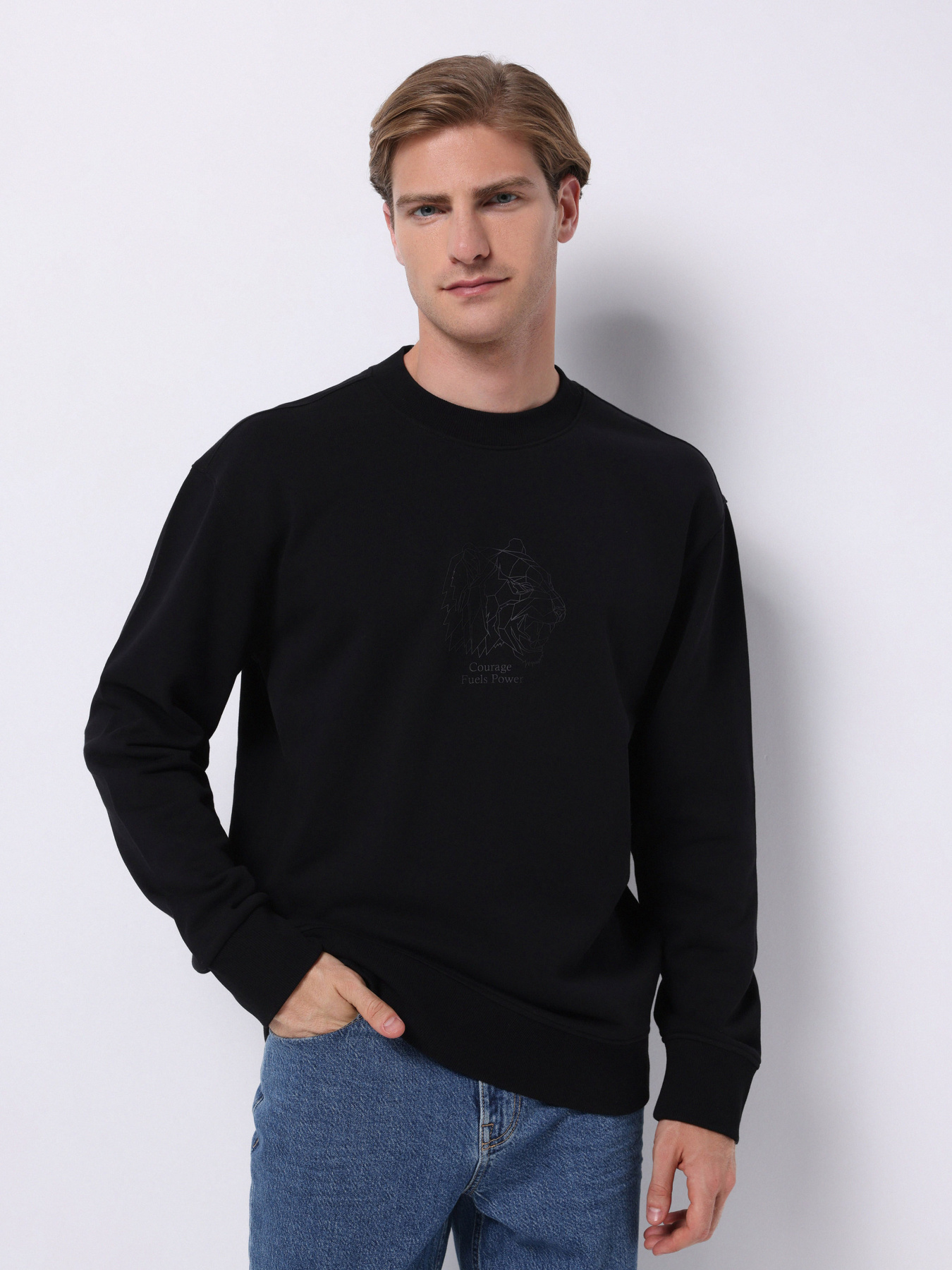 Кофты и свитера Colin’s модель CL1075757_Q1.V1_BLK Фото