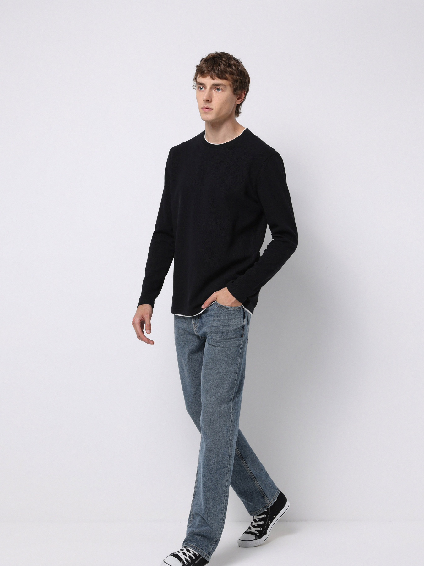 Кофты и свитера Colin’s модель CL1076433_Q1.V1_BLK Фото