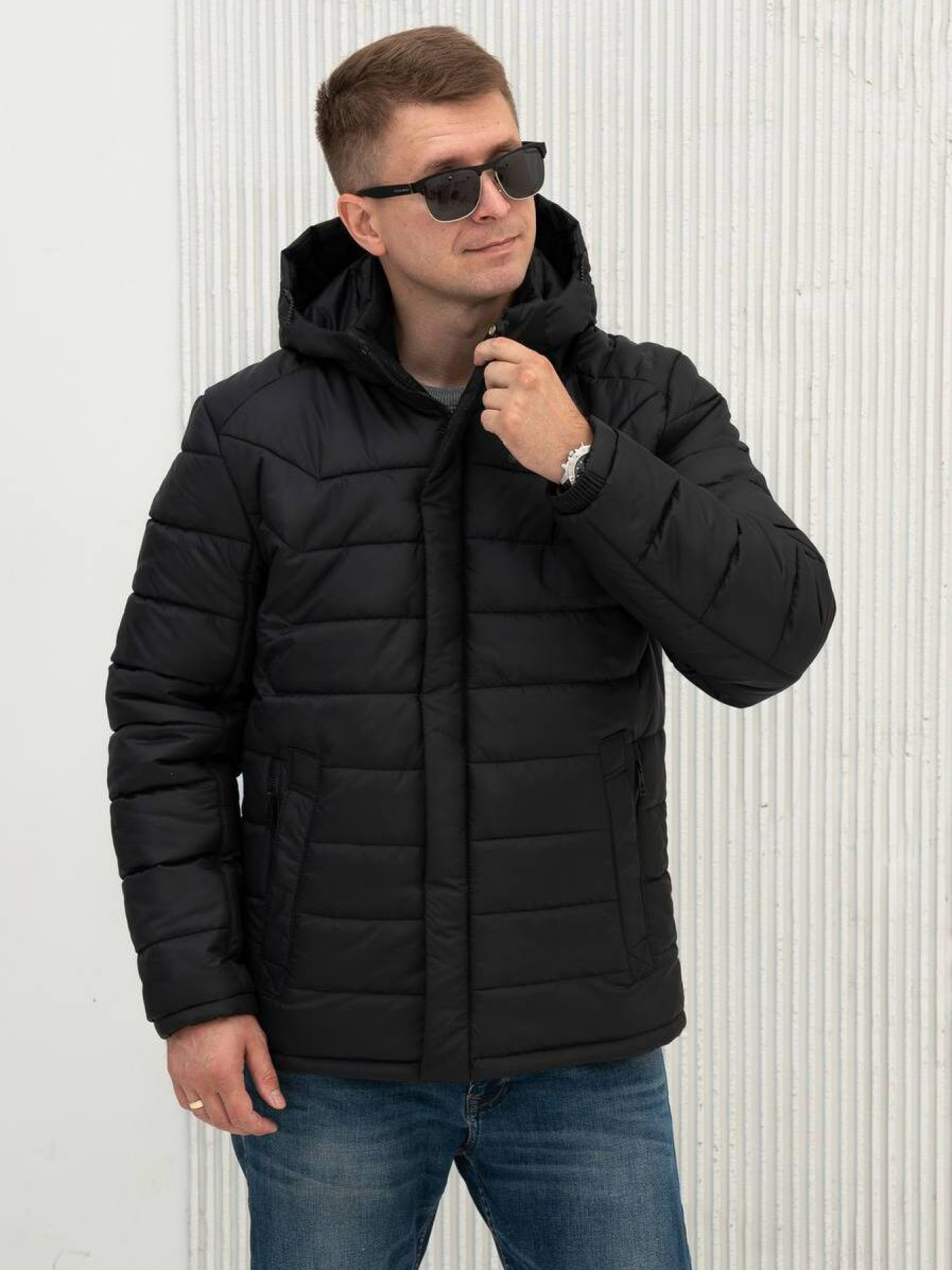 Демісезонна куртка City Fashion Classic модель 67-CFK-BLC Фото